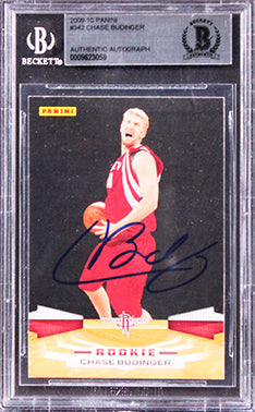 Rockets Chase Budinger Authentic Signed 2009 Panini #342 Card BAS Slabbed