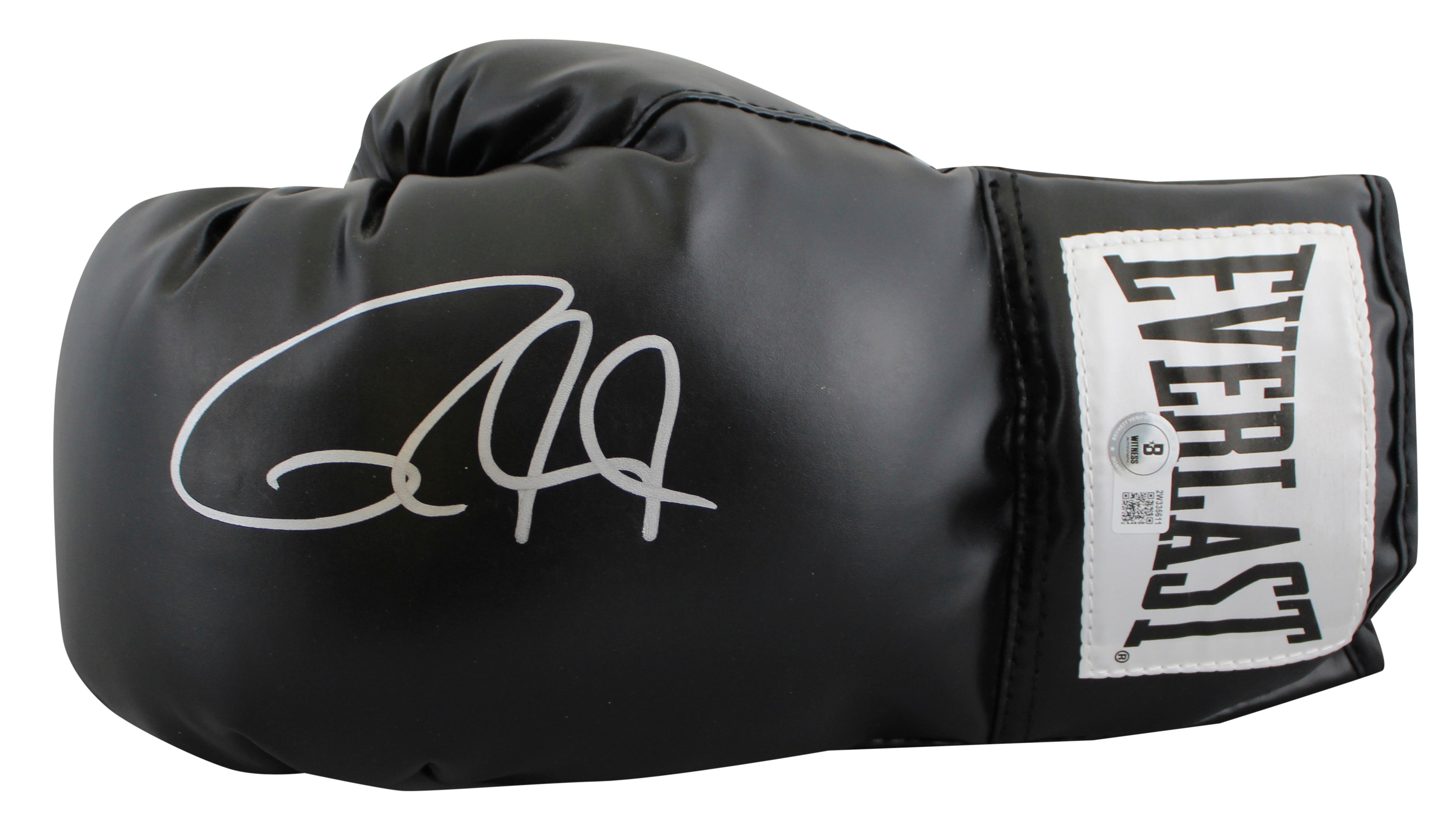 Roy Jones Jr. Signed Black Left Hand Everlast Boxing Glove w/ Case BAS Witnessed