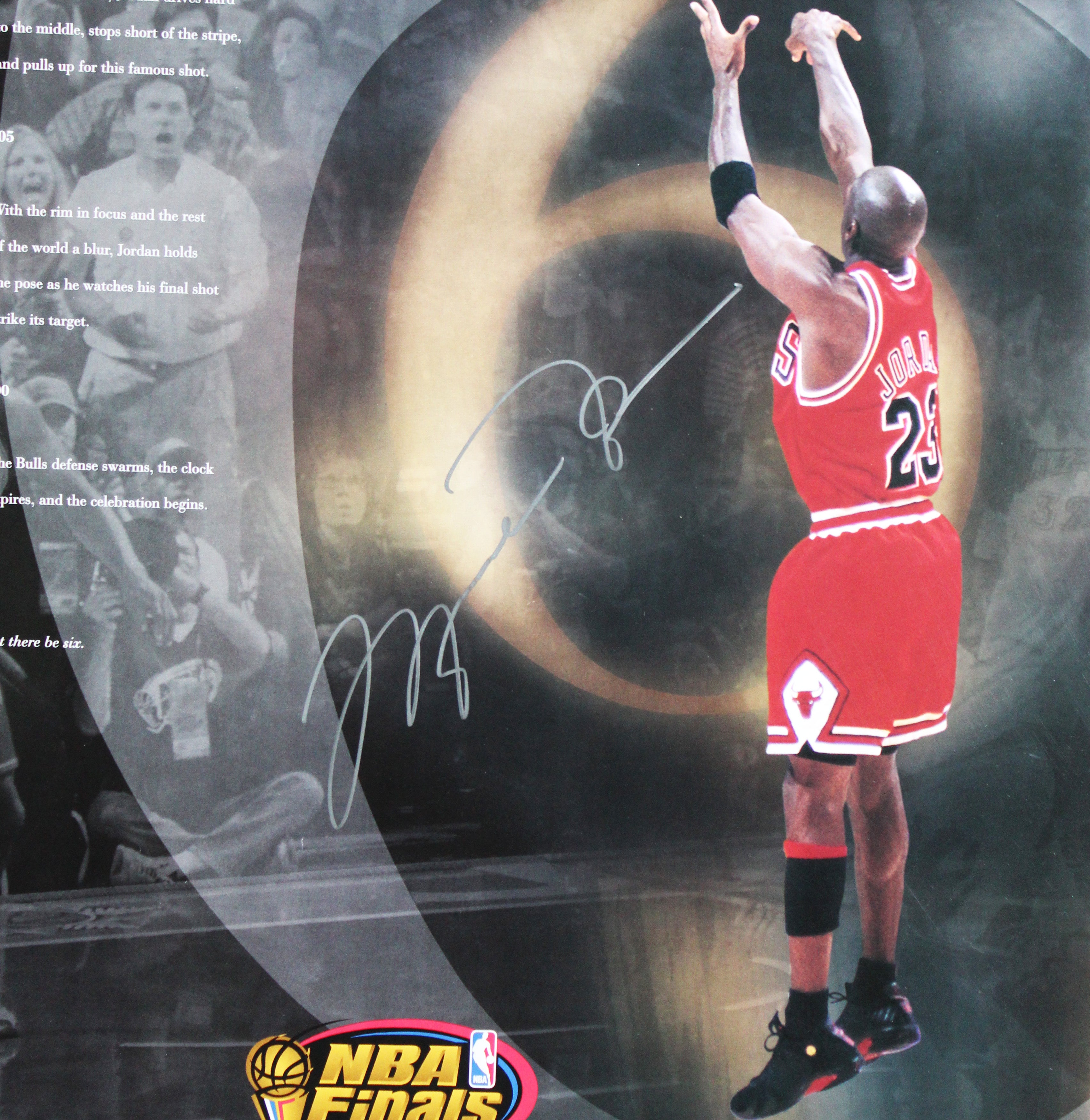 Bulls Michael Jordan Authentic Signed 22x34 Poster Autographed UDA #BAF01431
