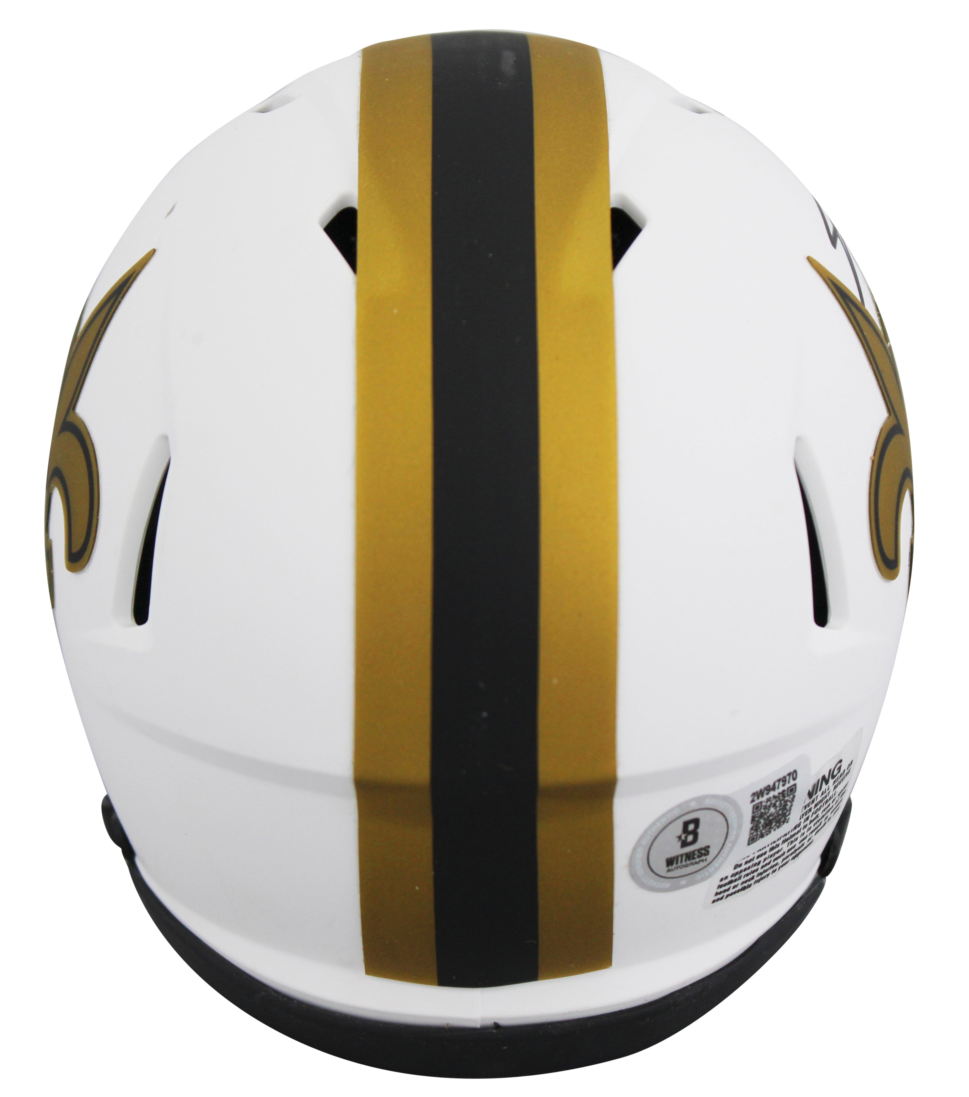 Saints Alvin Kamara Authentic Signed Lunar Speed Mini Helmet BAS Wit #2W947970