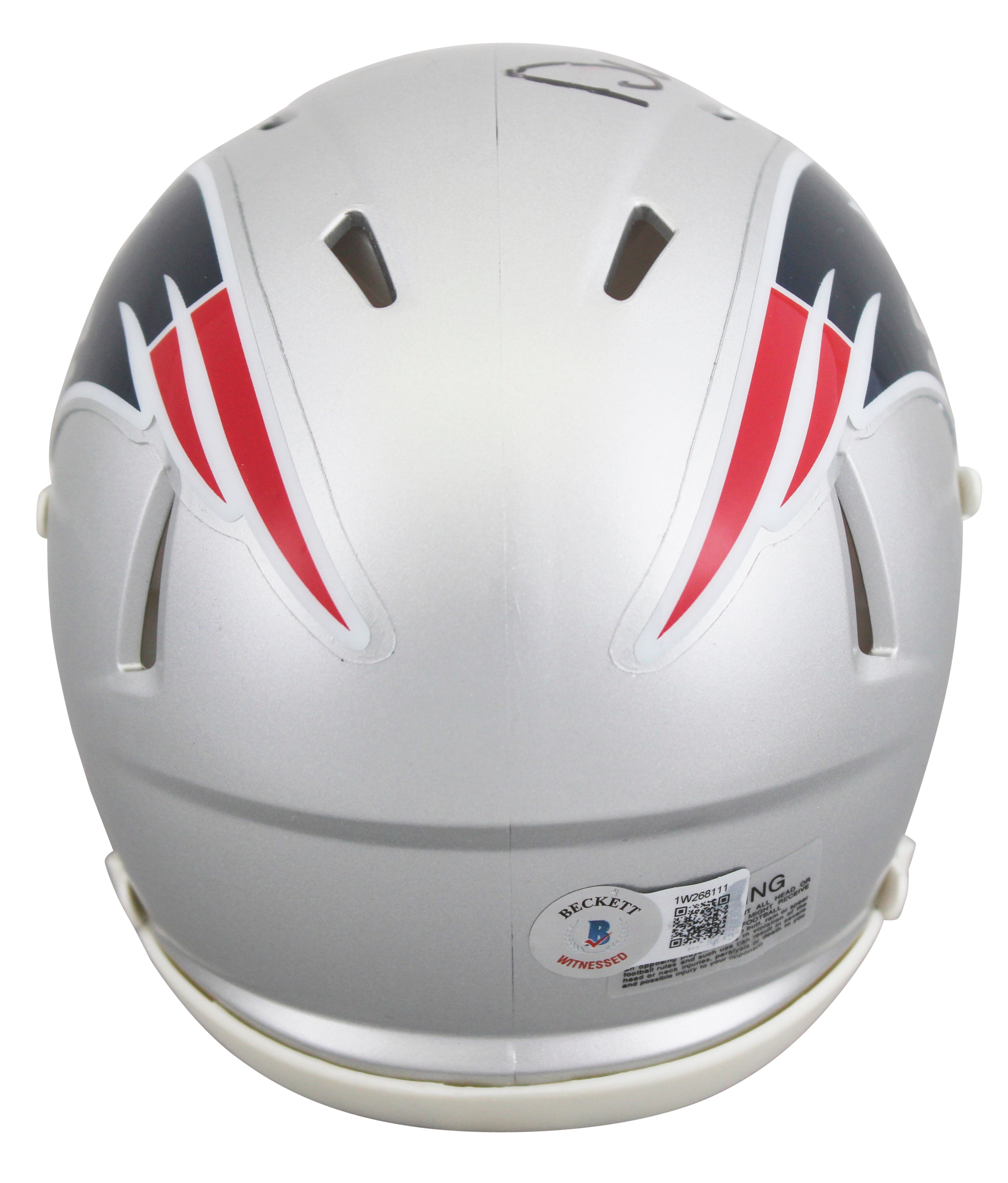 Patriots Drew Bledsoe Authentic Signed Speed Mini Helmet BAS Witnessed #1W268111