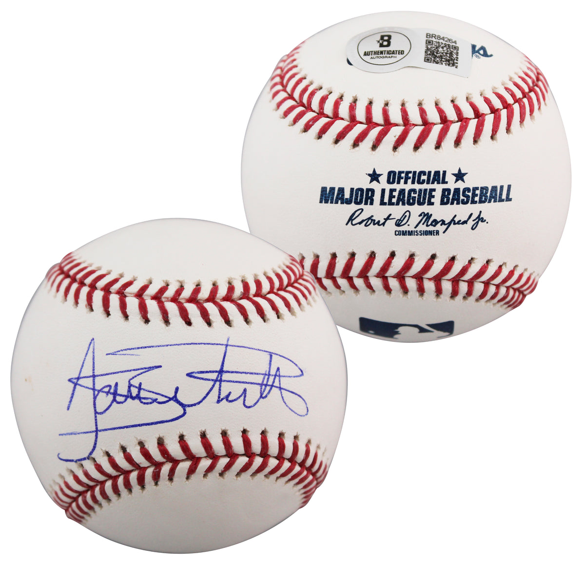 Rockies Dante Bichette Authentic Signed Manfred Oml Baseball BAS #BR84264