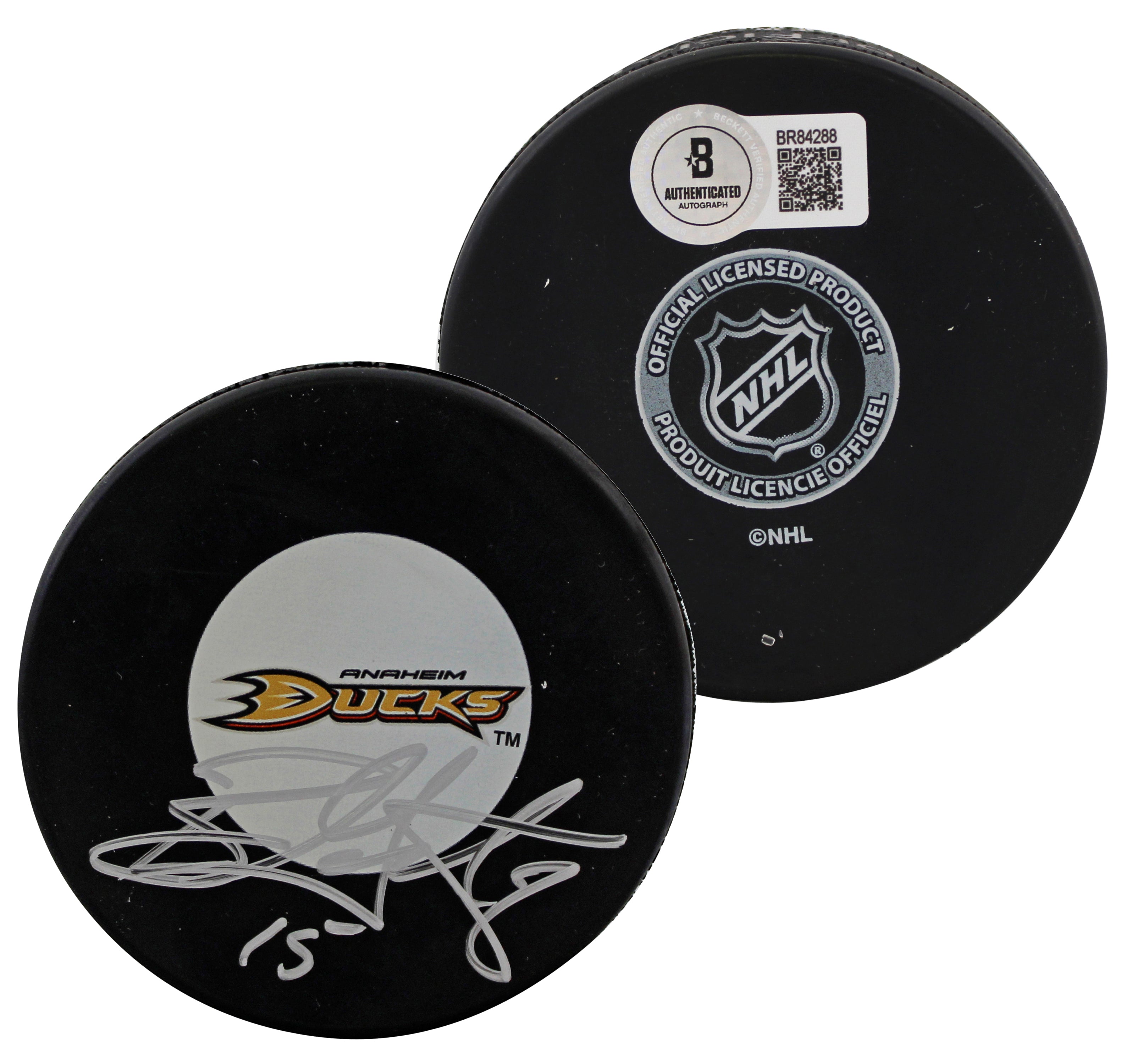 Ducks Ryan Getzlaf Authentic Signed Official NHL Hockey Puck BAS #BR84288