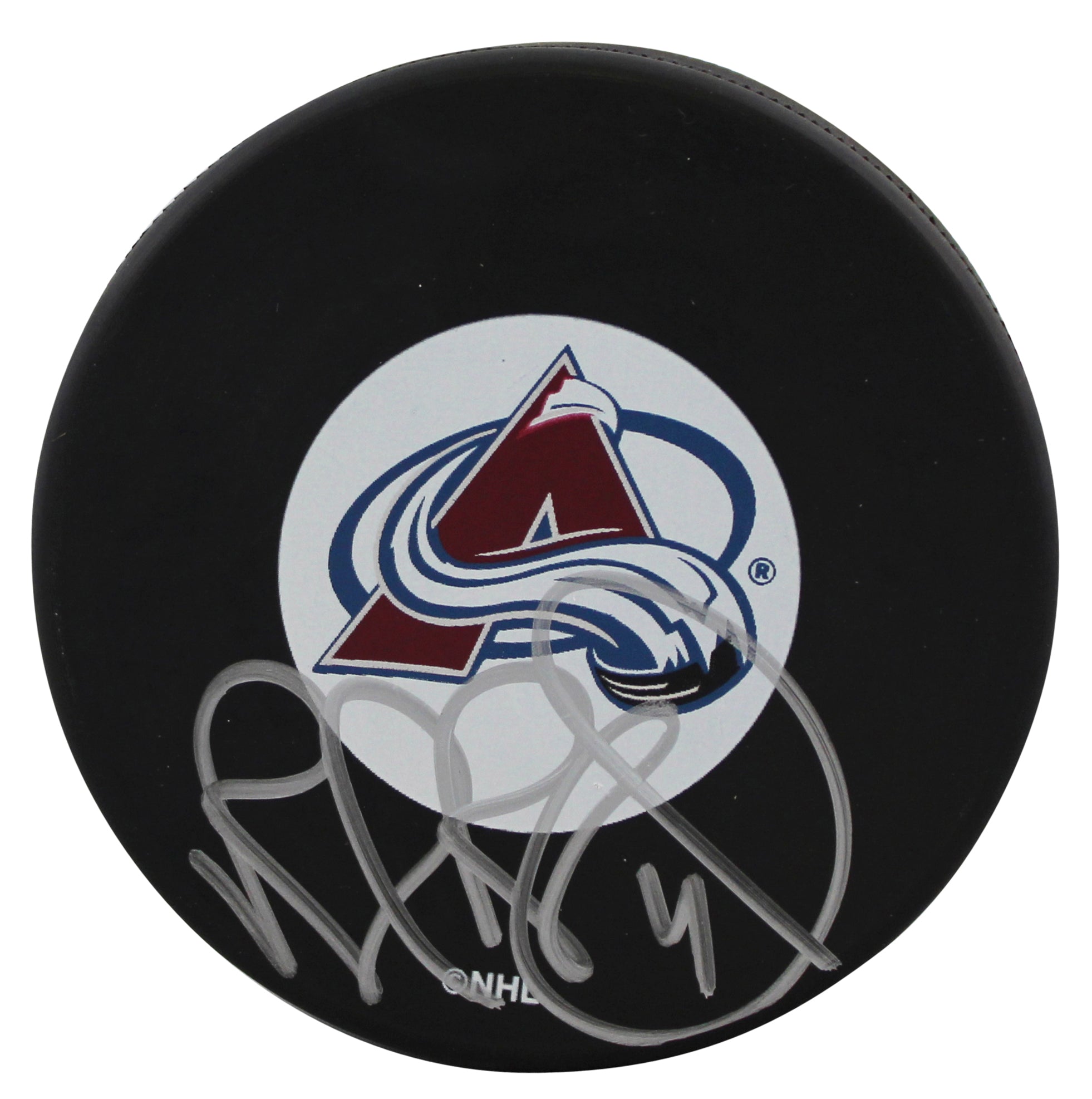 Avalanche Rob Blake Authentic Signed Official NHL Hockey Puck BAS #BR84291