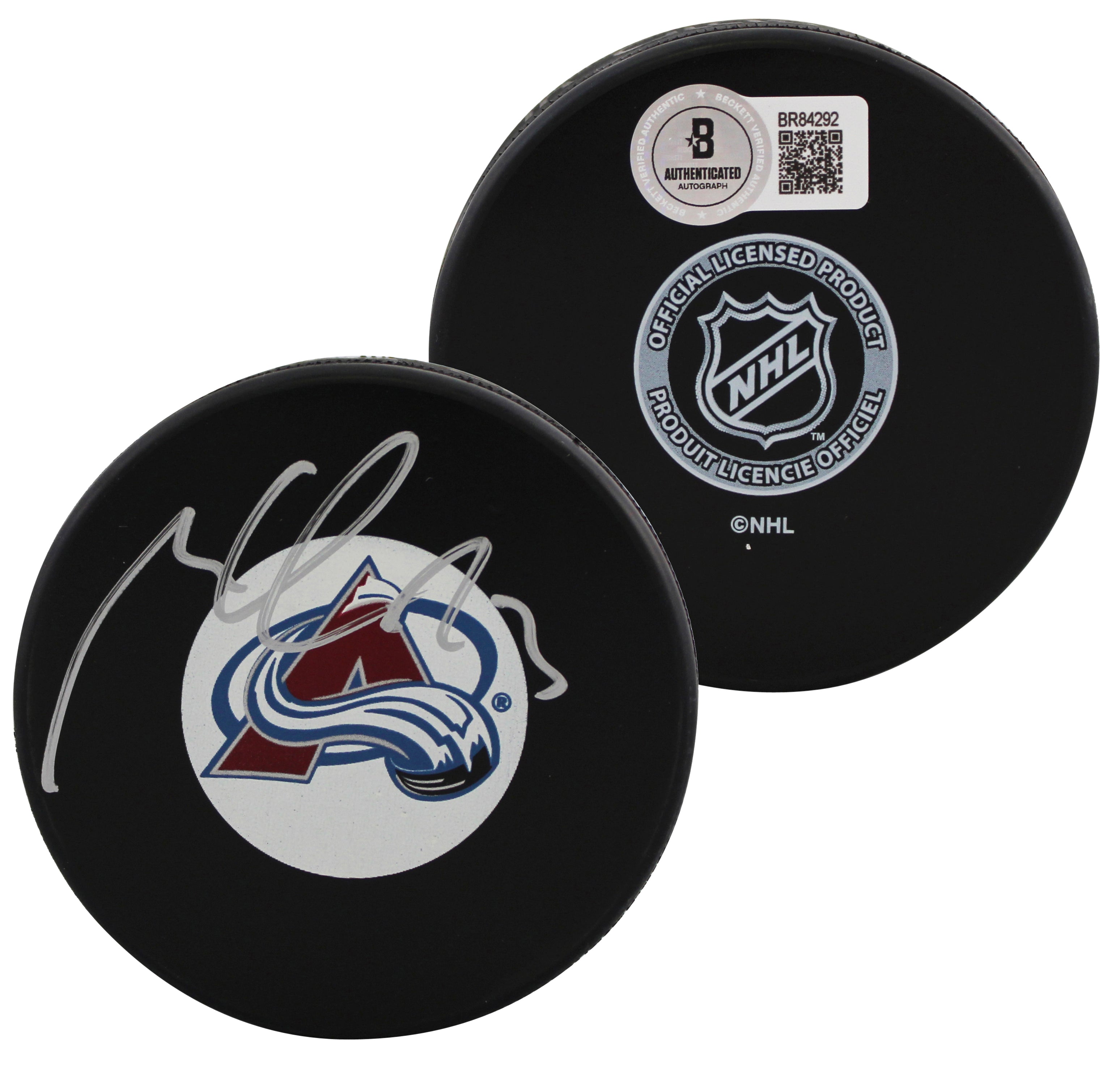 Avalanche Milan Hejduk Authentic Signed Official NHL Hockey Puck BAS #BR84292