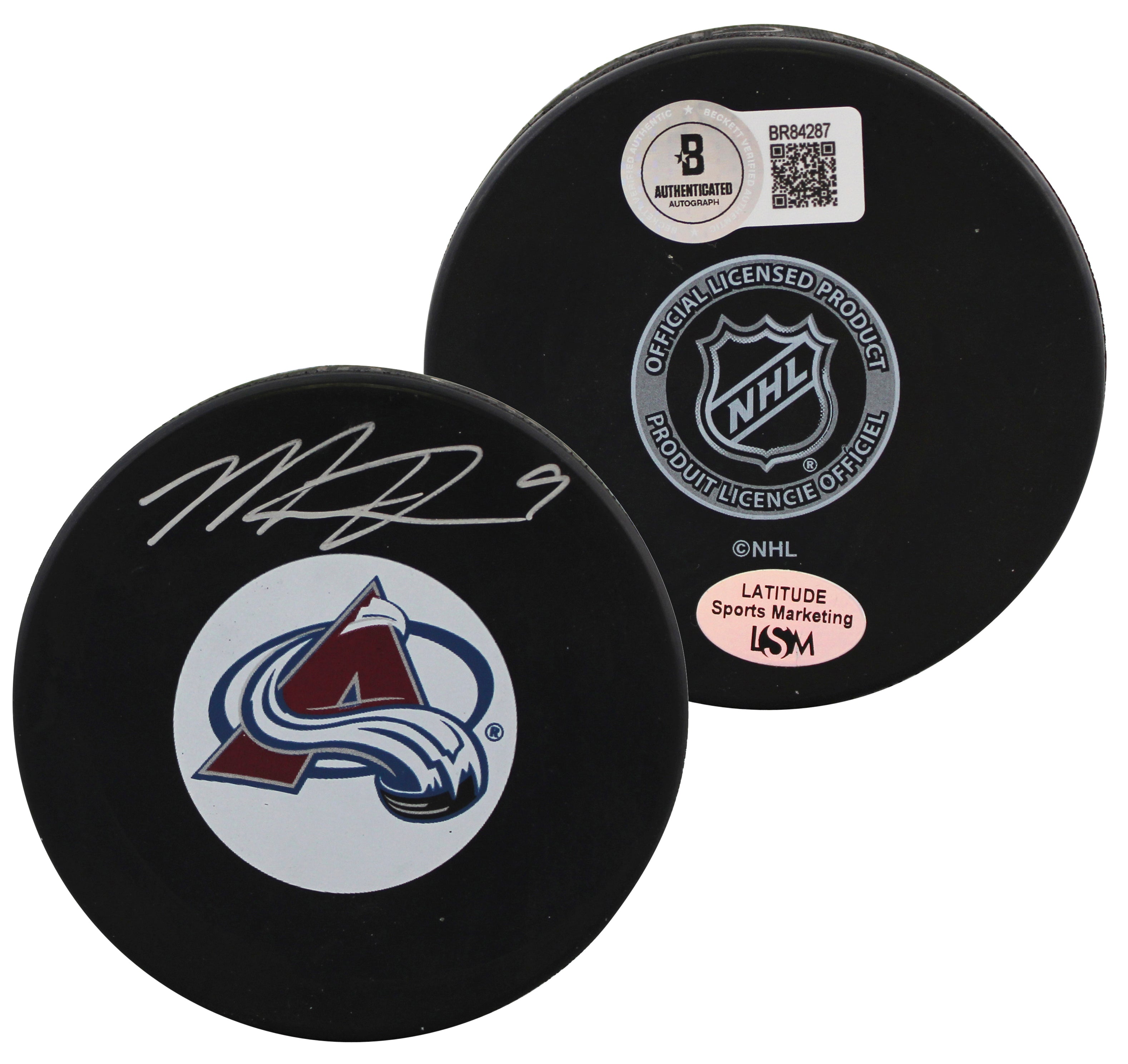 Avalanche Matt Duchene Authentic Signed Official NHL Hockey Puck BAS #BR84287