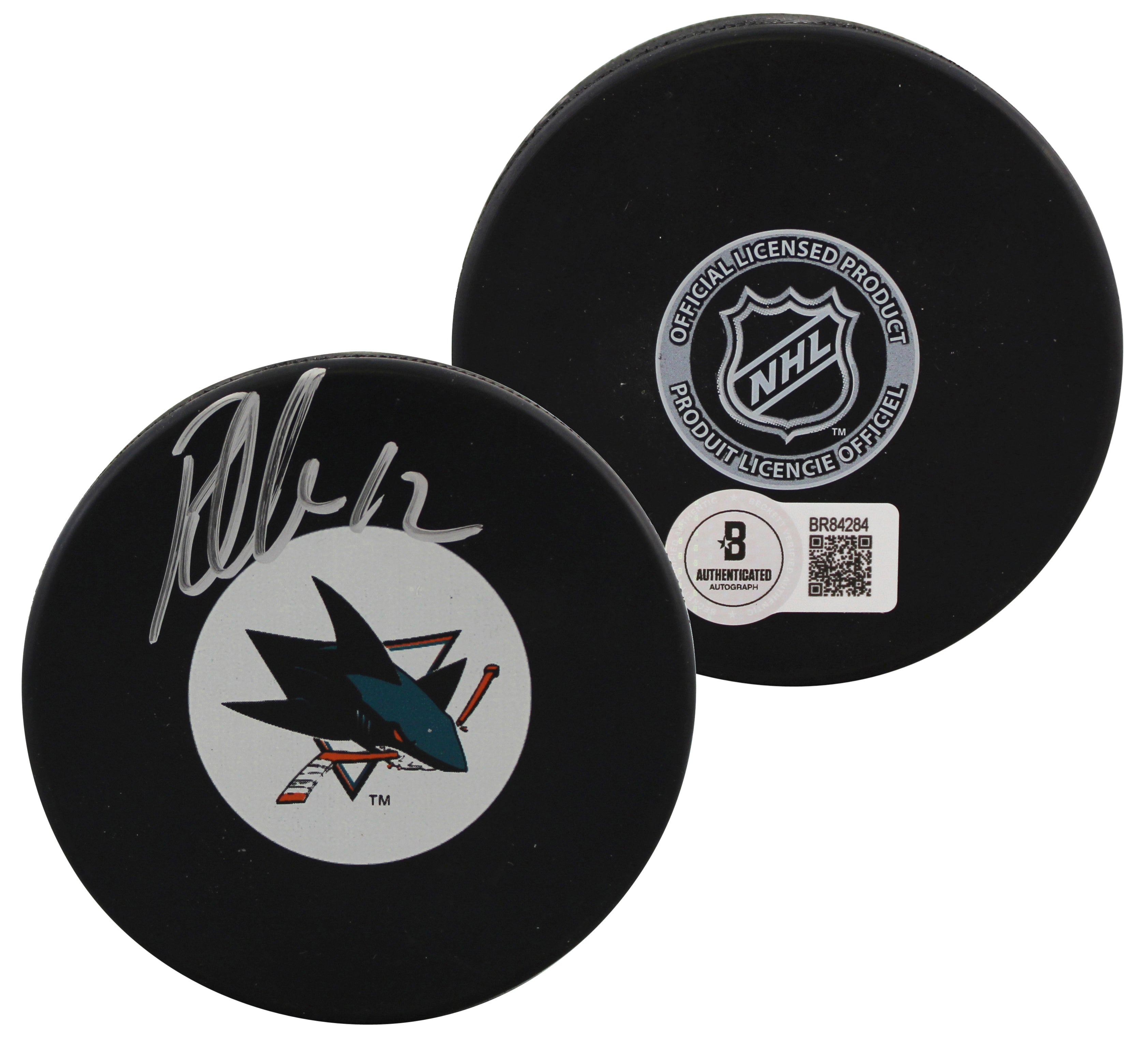 Sharks Patrick Marleau Authentic Signed Official NHL Hockey Puck BAS #BR84284