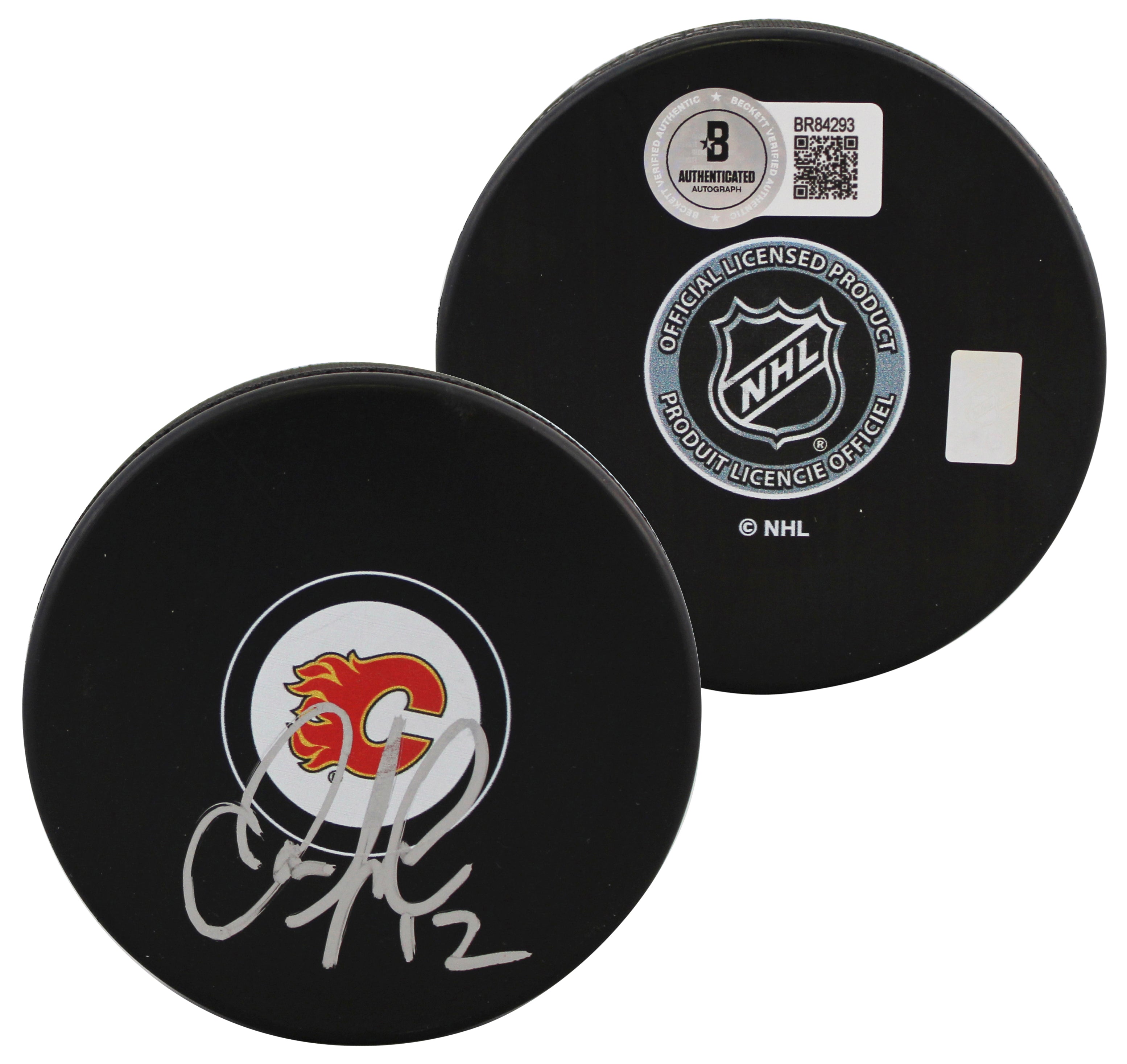 Flames Jarome Iginla Authentic Signed Official NHL Hockey Puck BAS #BR84293