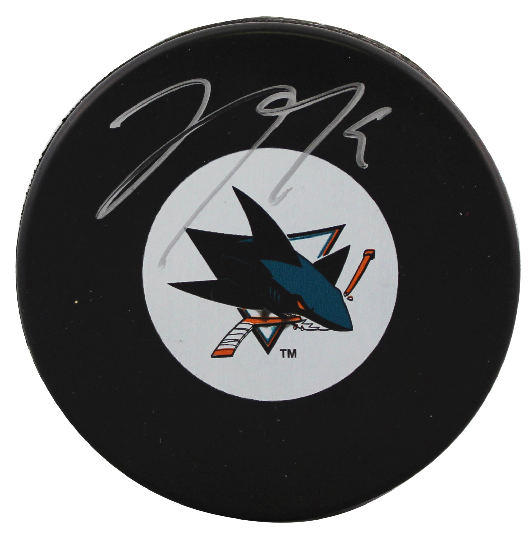 Sharks Joe Thornton Authentic Signed Official NHL Hockey Puck BAS #BR84286