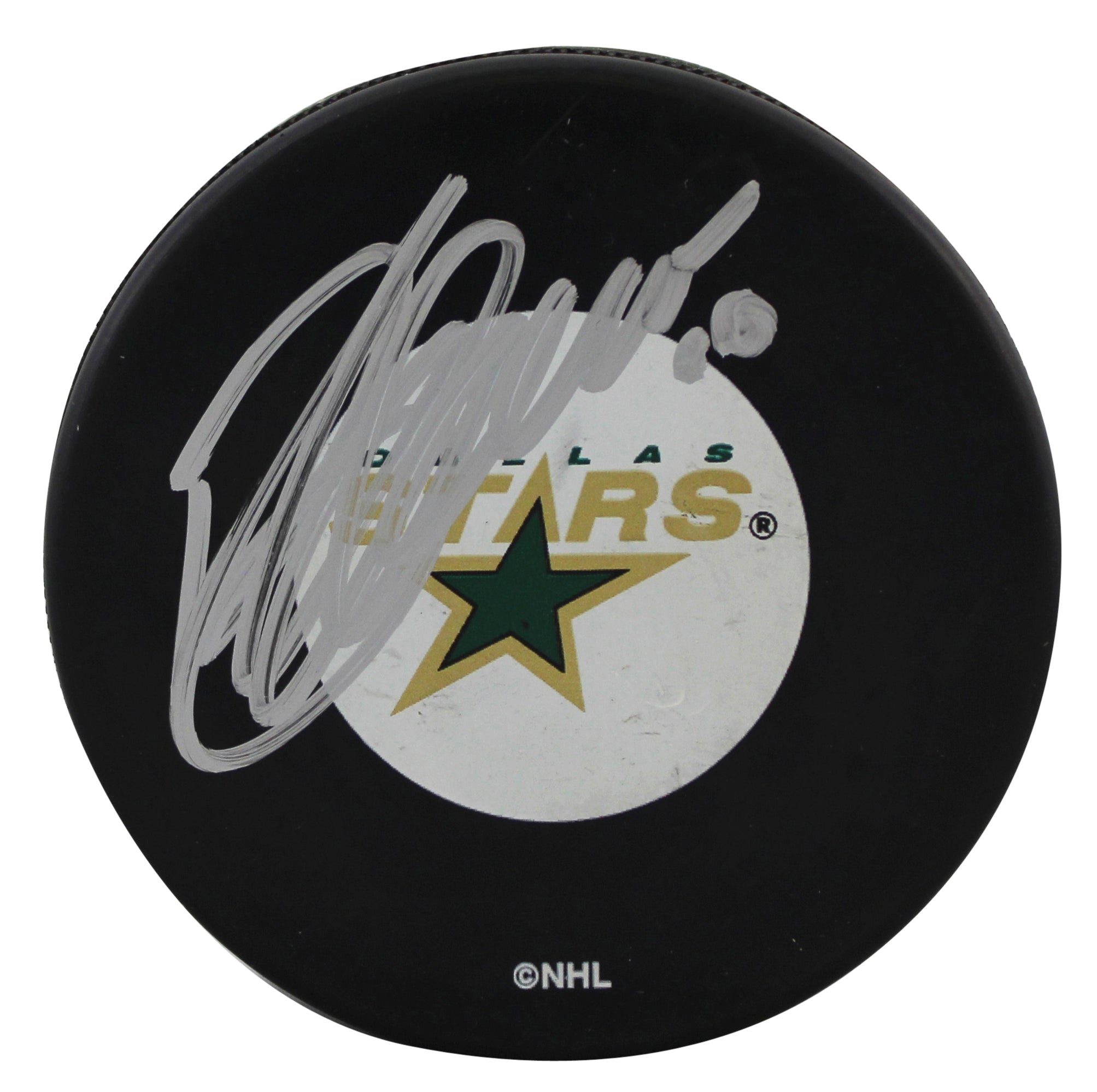 Stars Brenden Morrow Authentic Signed Official NHL Hockey Puck BAS #BR84294