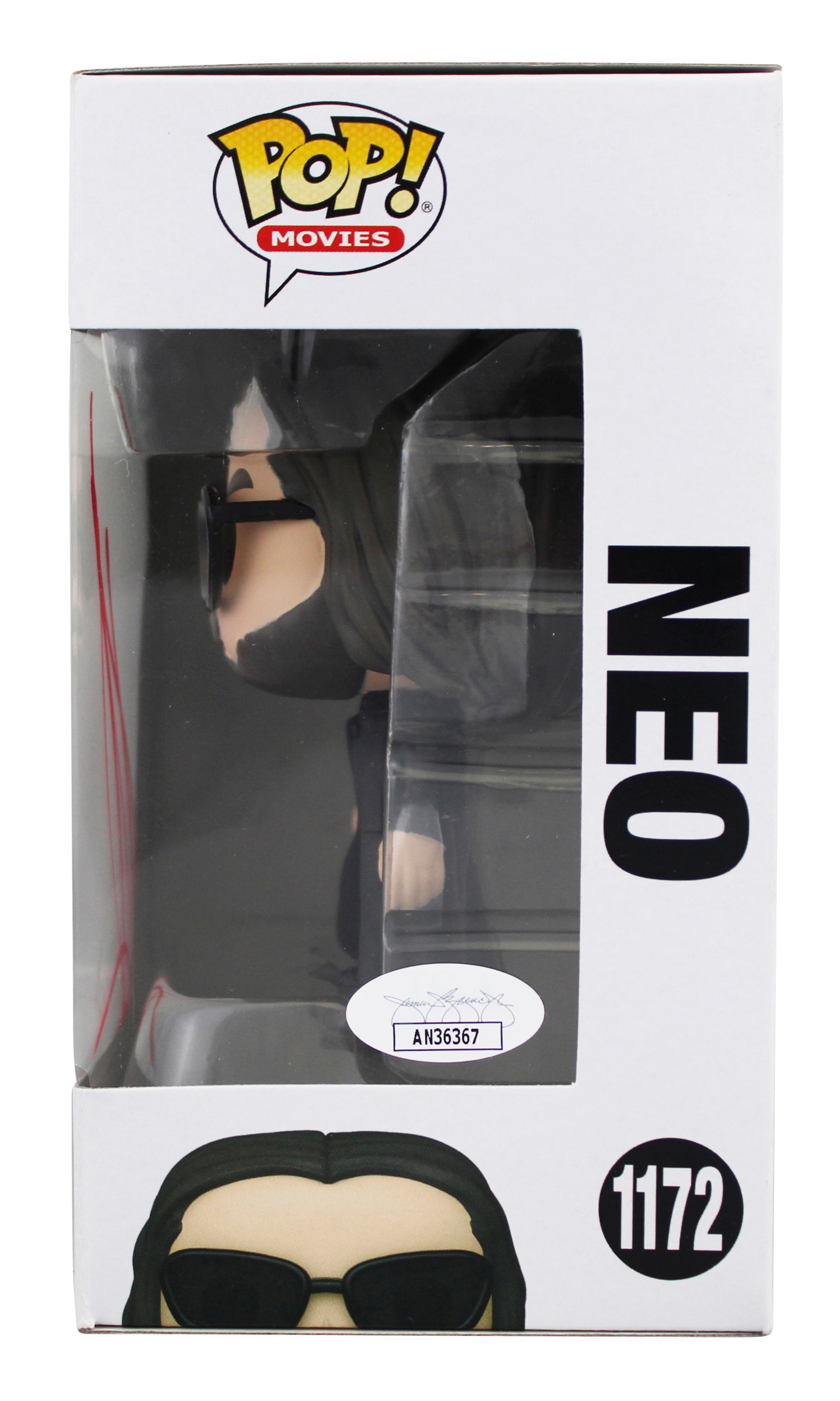 Keanu Reeves The Matrix Signed Neo #1172 Funko Pop Vinyl Figure JSA #AN36367