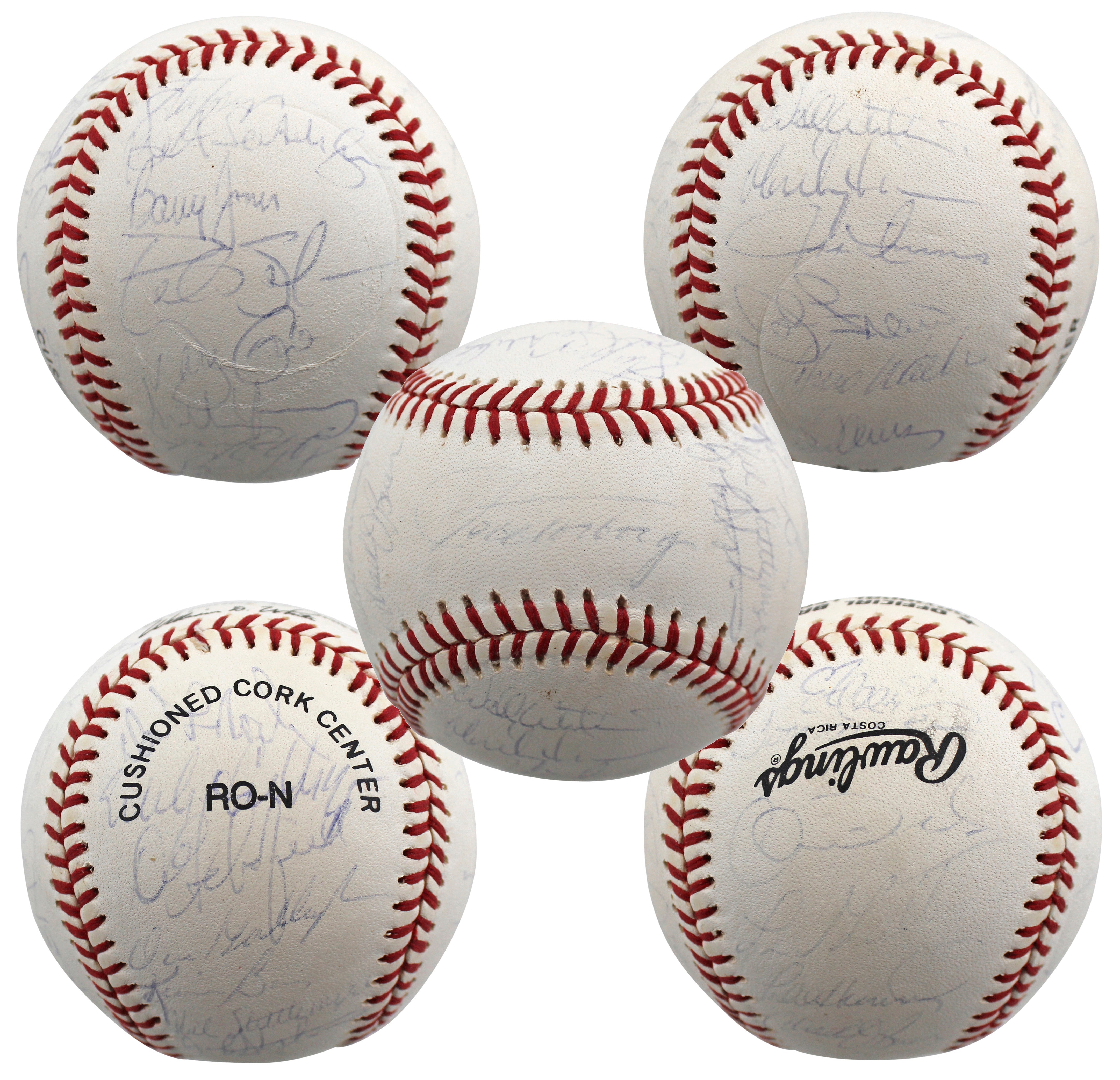 1992 Mets (28) Cone, Stottlemyre, Franco Signed Onl Baseball BAS #AA03184