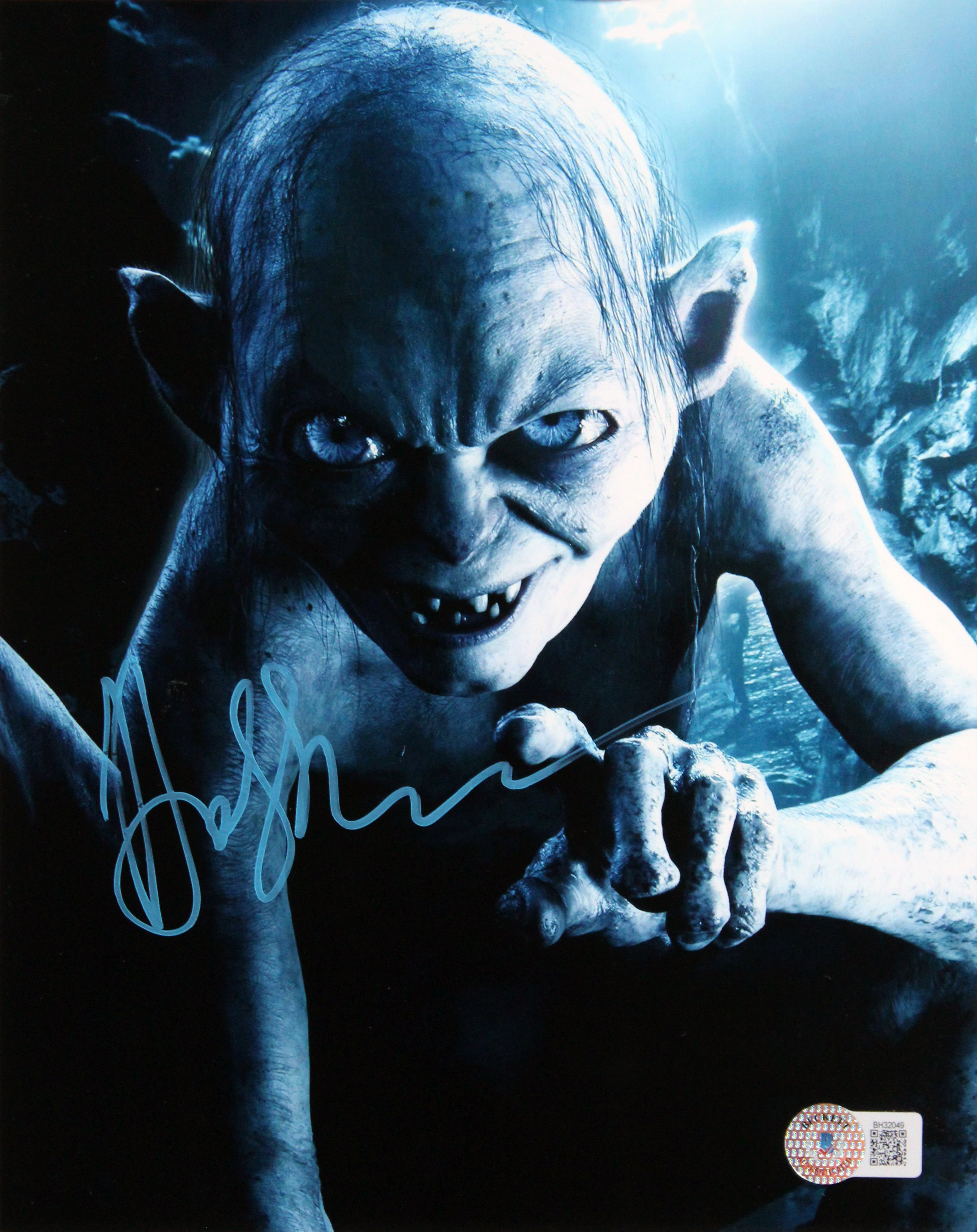 Andy Serkis Lord of the Rings Authentic Signed 8x10 Framed Vertical Photo BAS