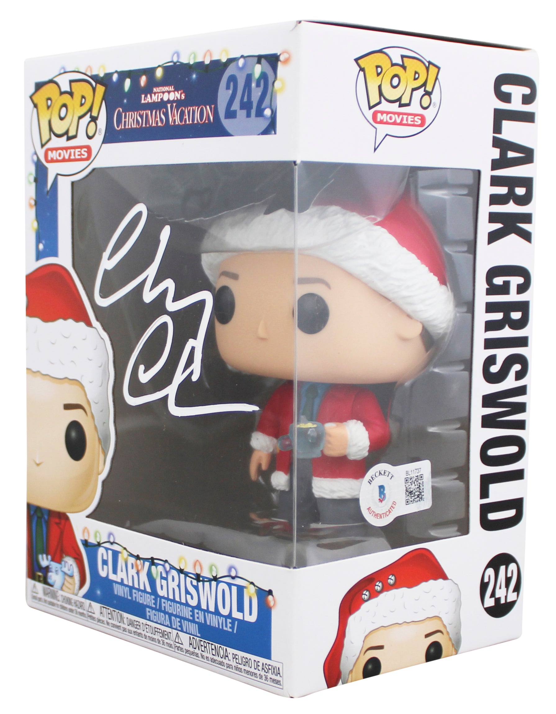 Chevy Chase Christmas Vacation Signed #242 Funko Pop Figure BAS #BL11737