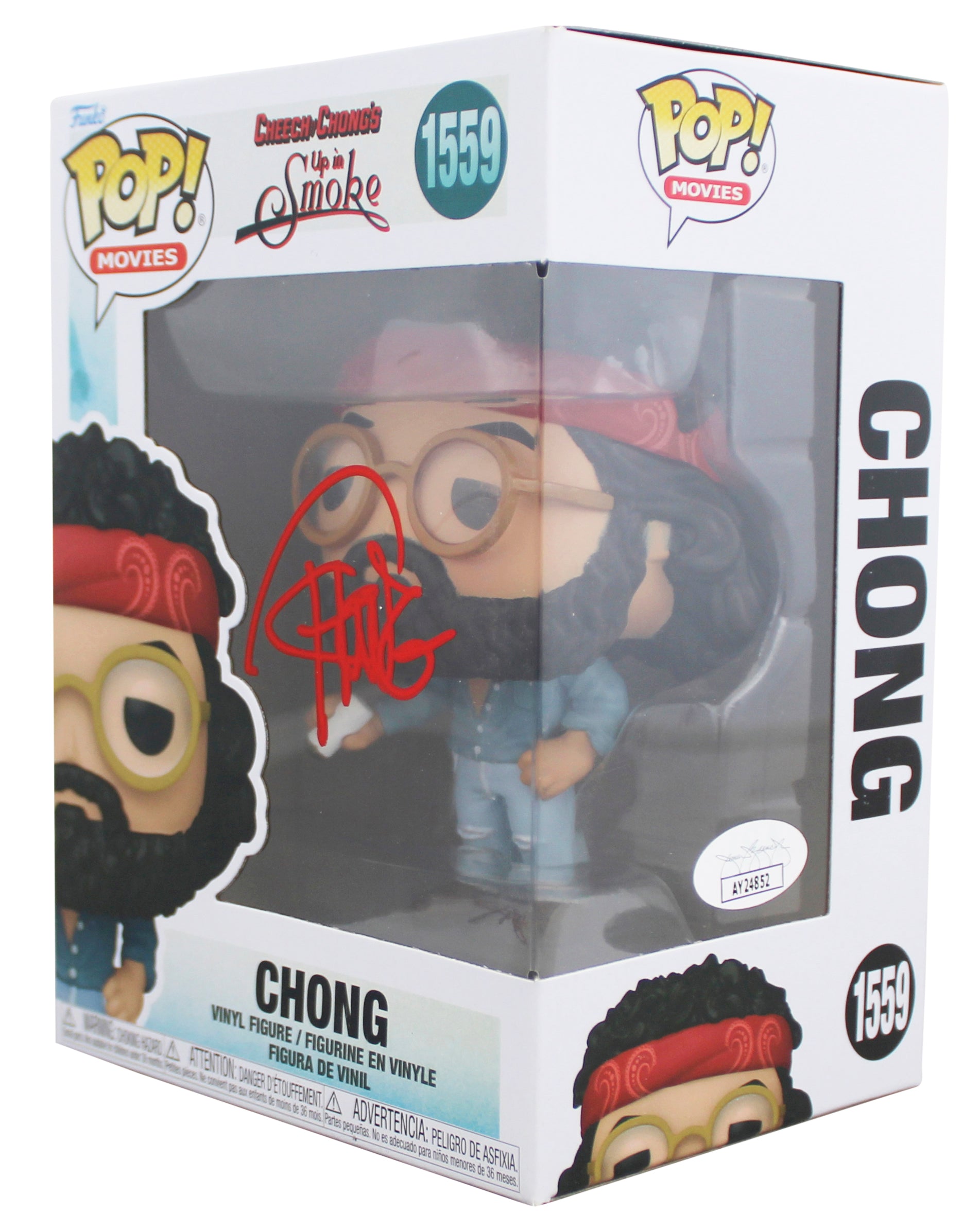 Tommy Chong Up In Smoke Authentic Signed #1559 Funko Pop Figure JSA #AY24852