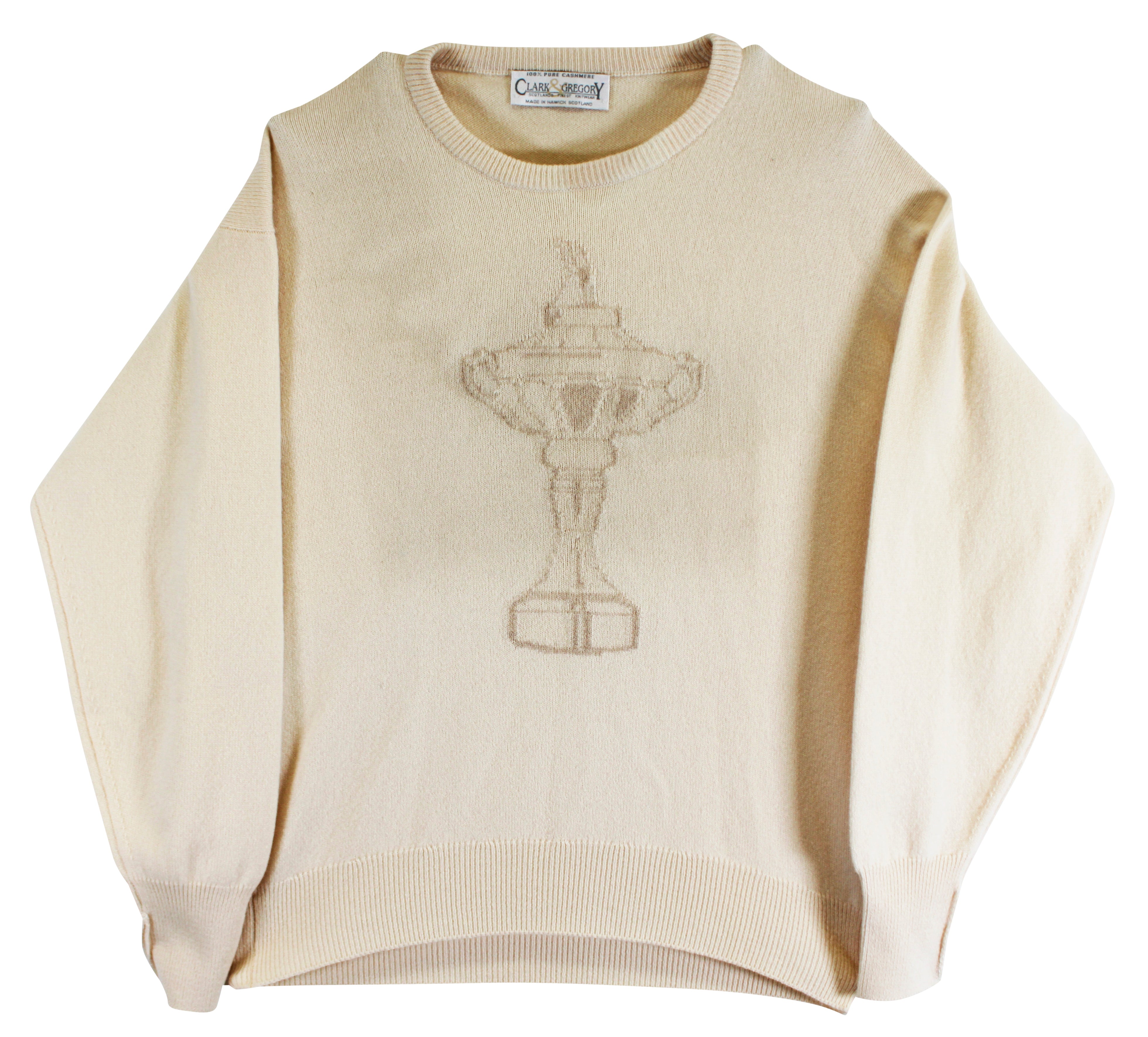 Clark & Gregory Cream Cashmere Sweater Un-signed