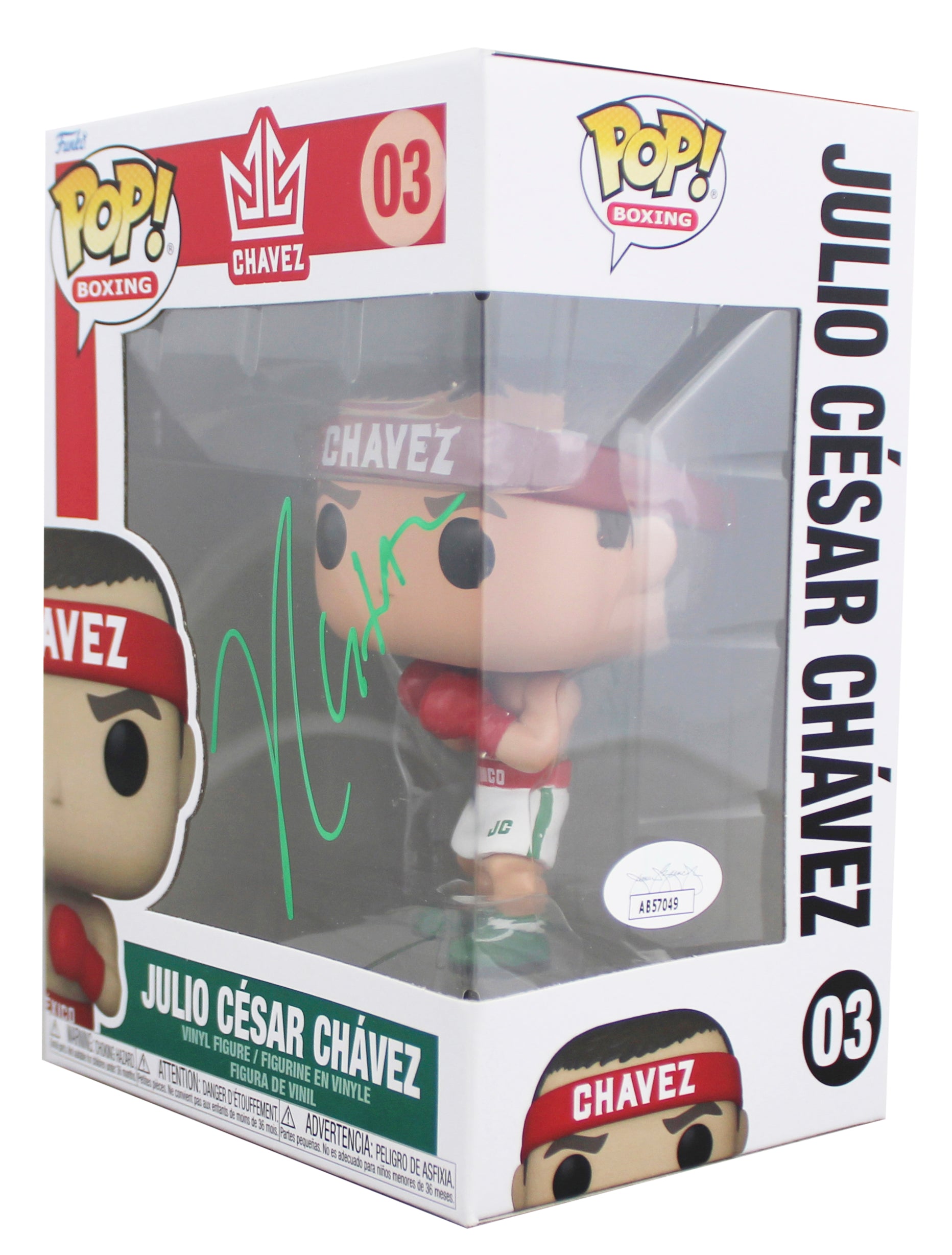 Julio Cesar Chavez Authentic Signed #03 Funko Pop Vinyl Figure JSA #AB57049
