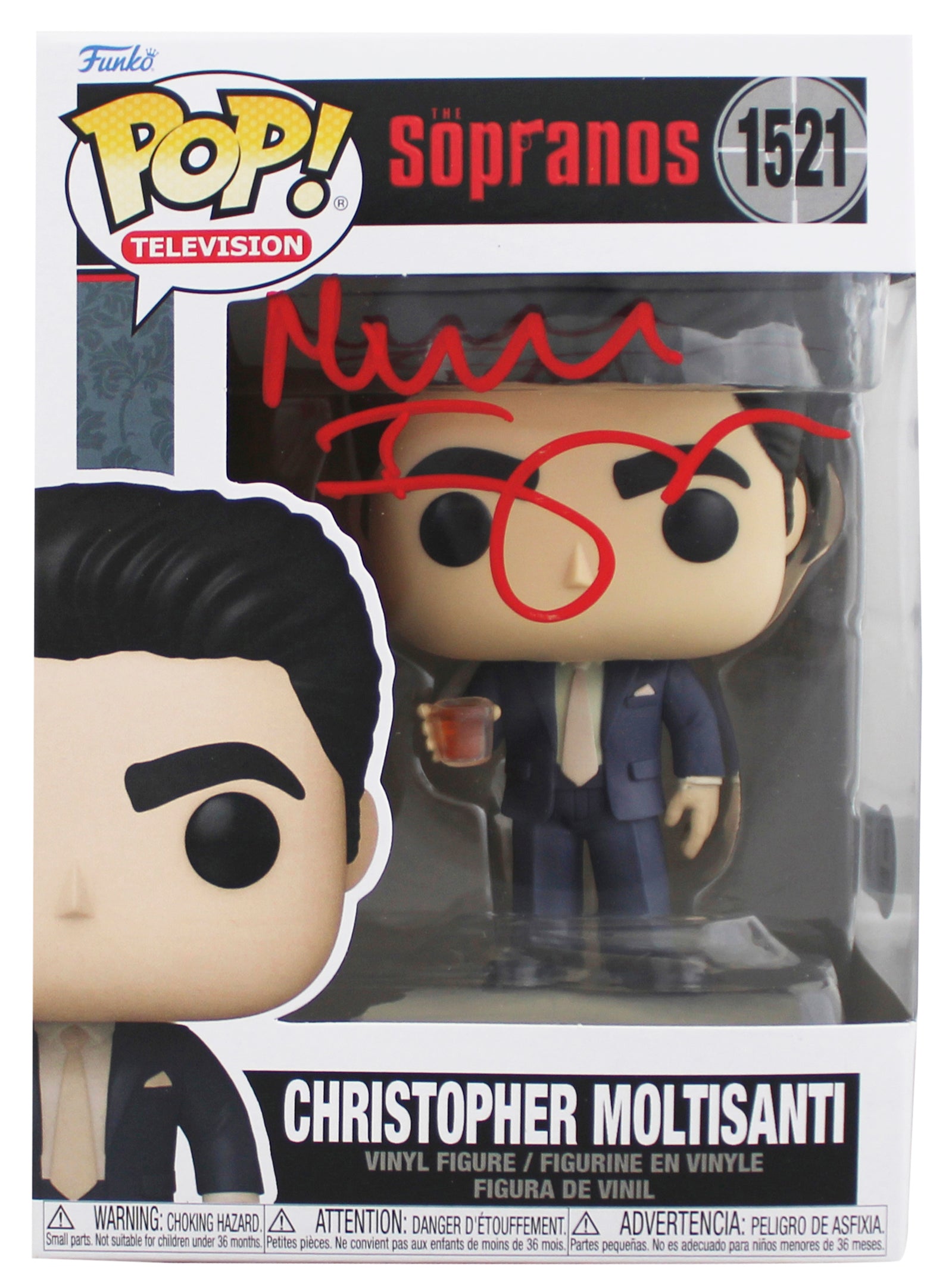 Michael Imperioli The Sopranos Signed #1521 Funko Pop Figure BAS Wit #1W906871