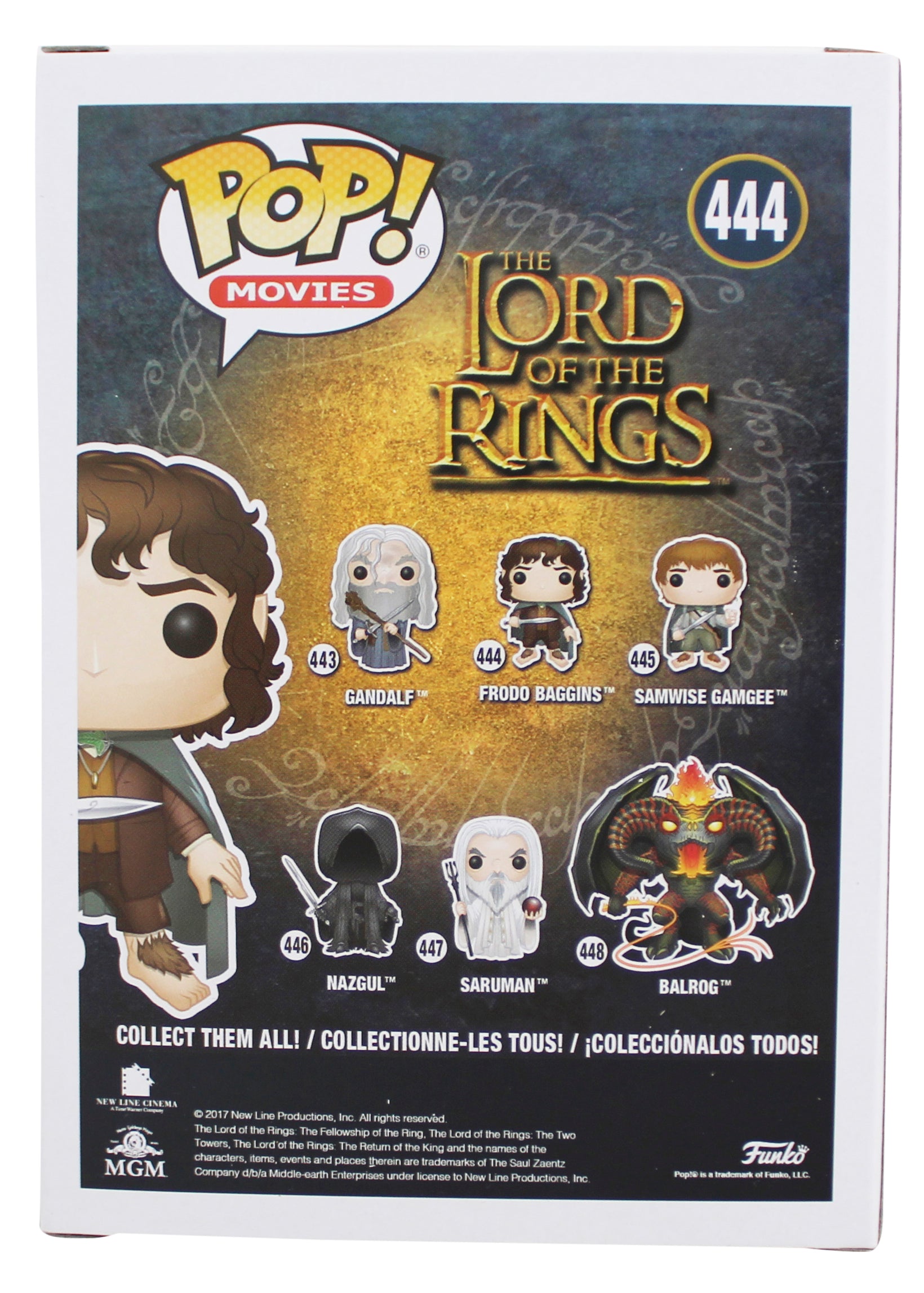 Elijah Wood Lord of the Rings Authentic Signed #444 Funko Pop Figure JSA CD11344