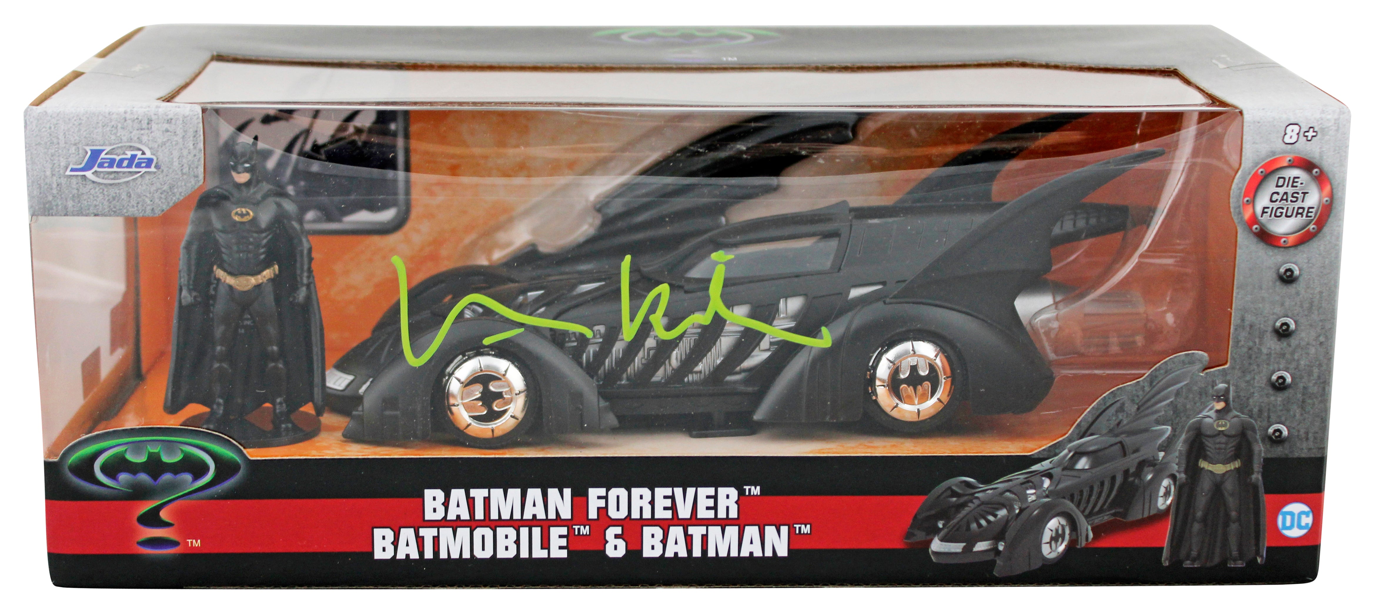 Val Kilmer Batman Forever Signed Batman & Batmobile 1:18 Scale Die Cast Car BAS