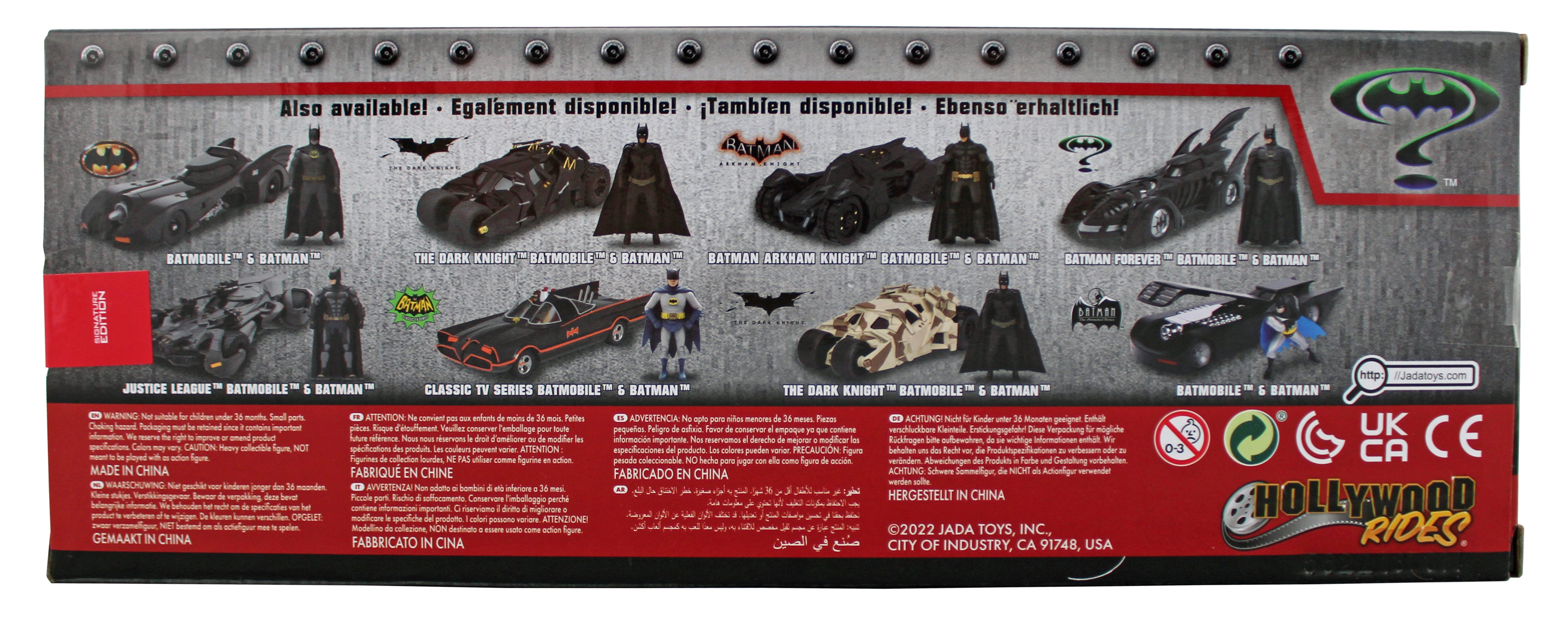 Val Kilmer Batman Forever Signed Batman & Batmobile 1:18 Scale Die Cast Car BAS