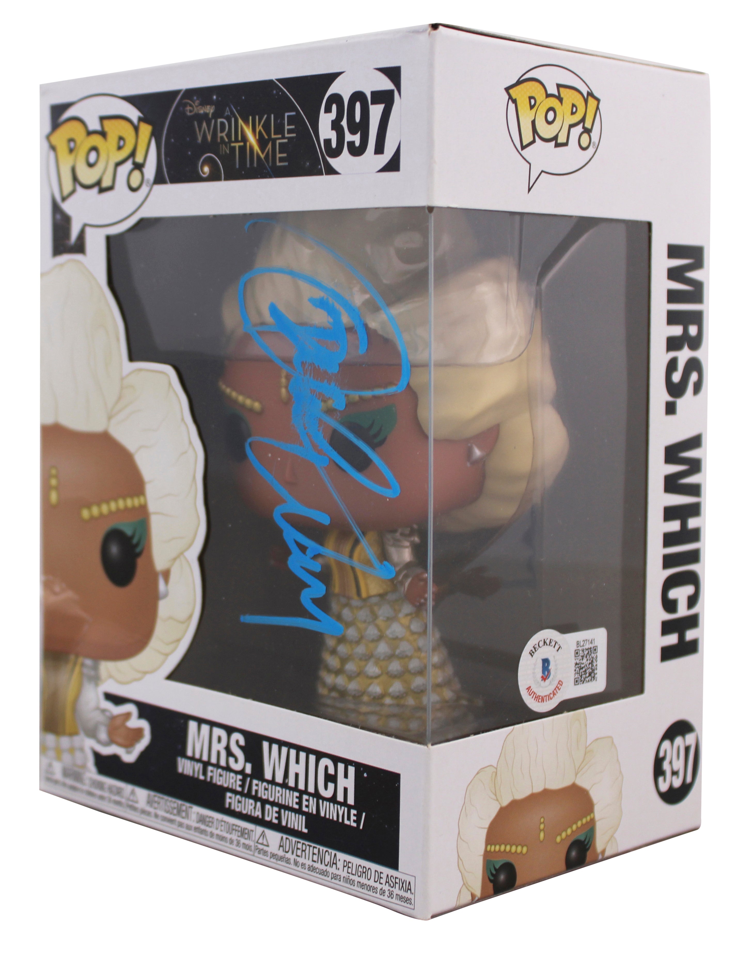 Oprah Winfrey A Wrinkle In Time Signed #397 Funko Pop Vinyl Figure Damaged BAS