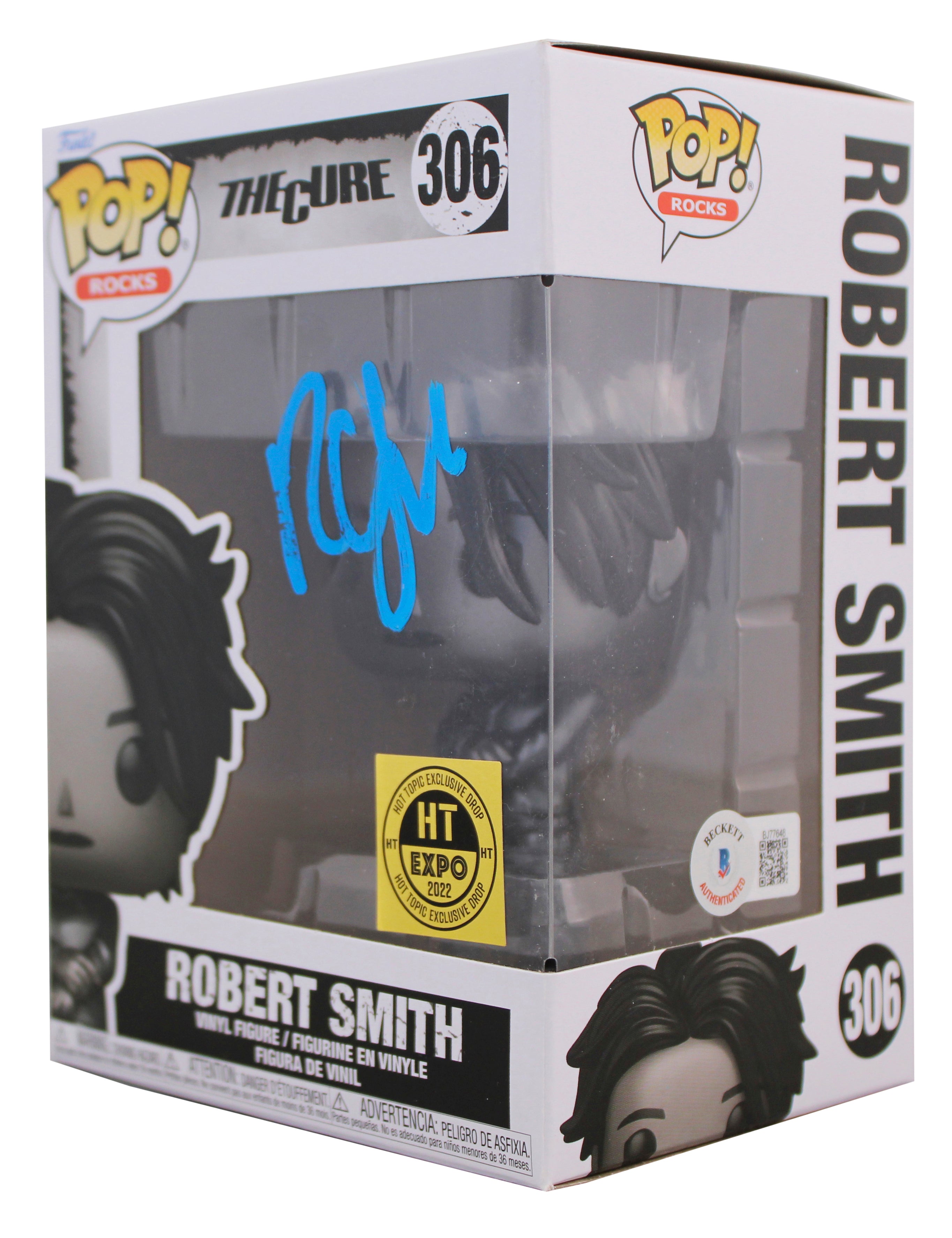 Robert Smith The Cure Signed #306 HT Ex Drop Funko Pop Vinyl Figure BAS #BJ77648