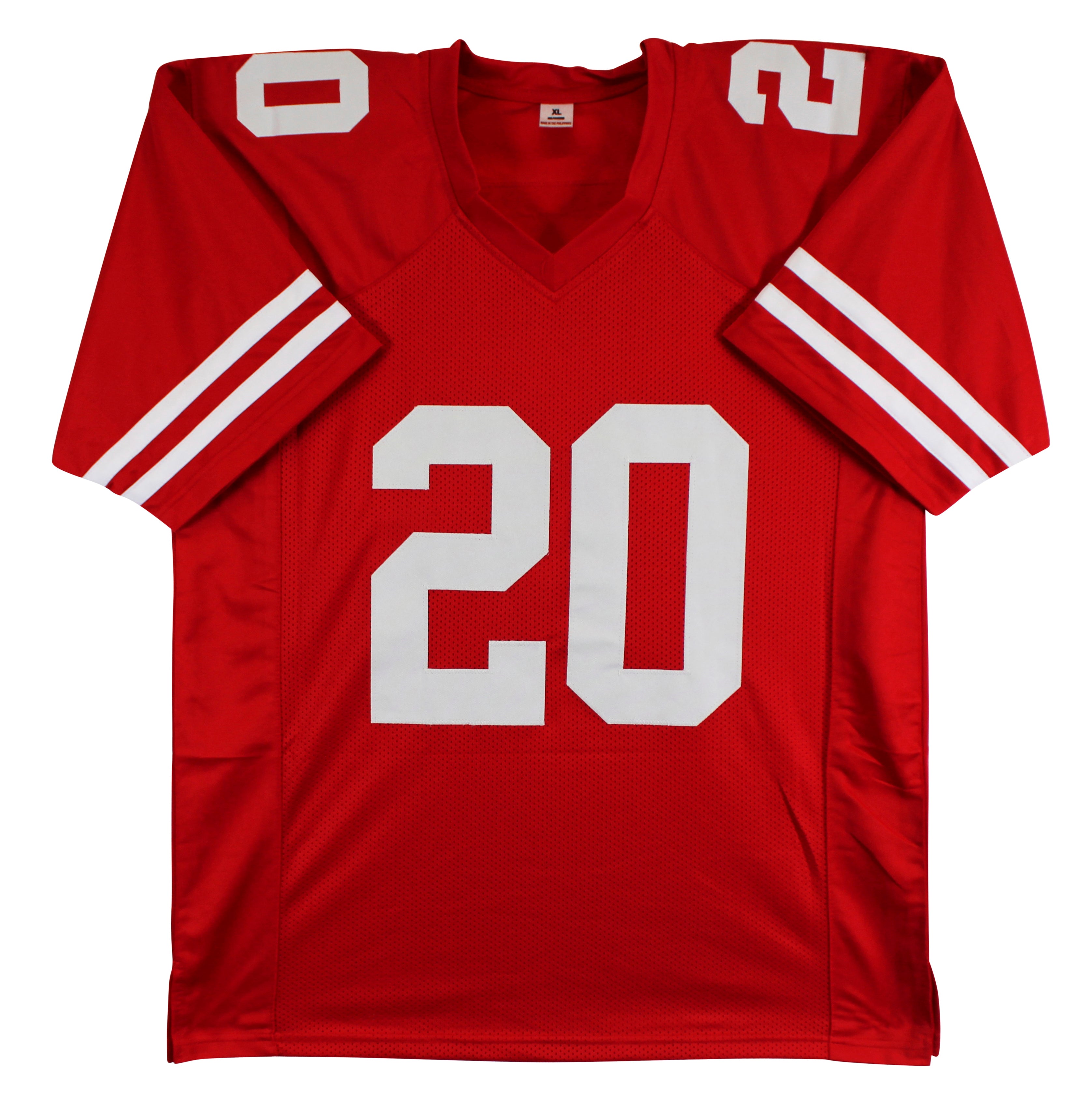 Upton Stout Authentic Signed Red Pro Style Jersey Autographed BAS