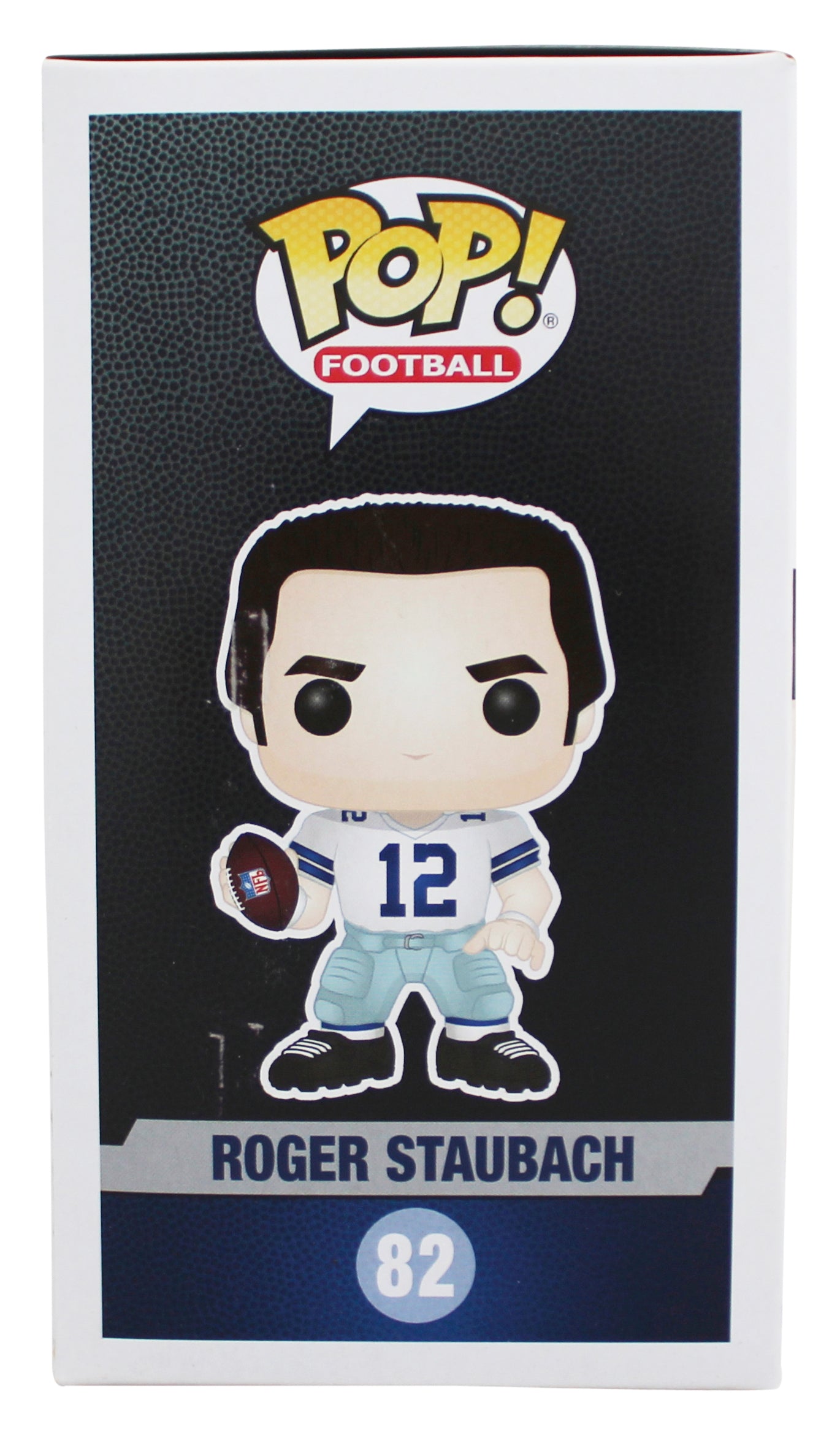 Cowboys Roger Staubach Authentic Signed #82 Funko Pop Figure BAS Wit #WY25951