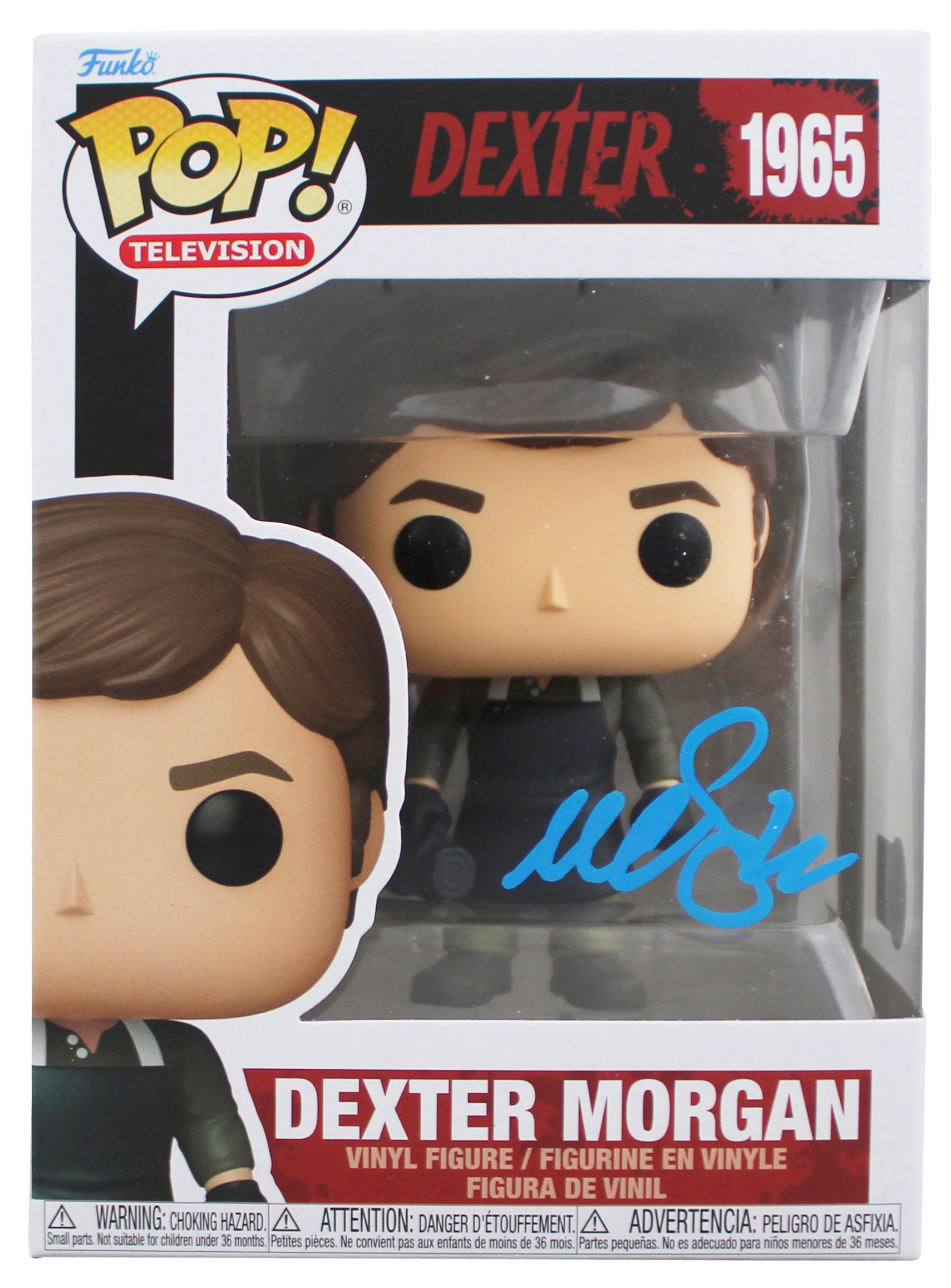 Michael C. Hall Dexter Authentic Signed #1965 Funko Pop Figure BAS #BW45771
