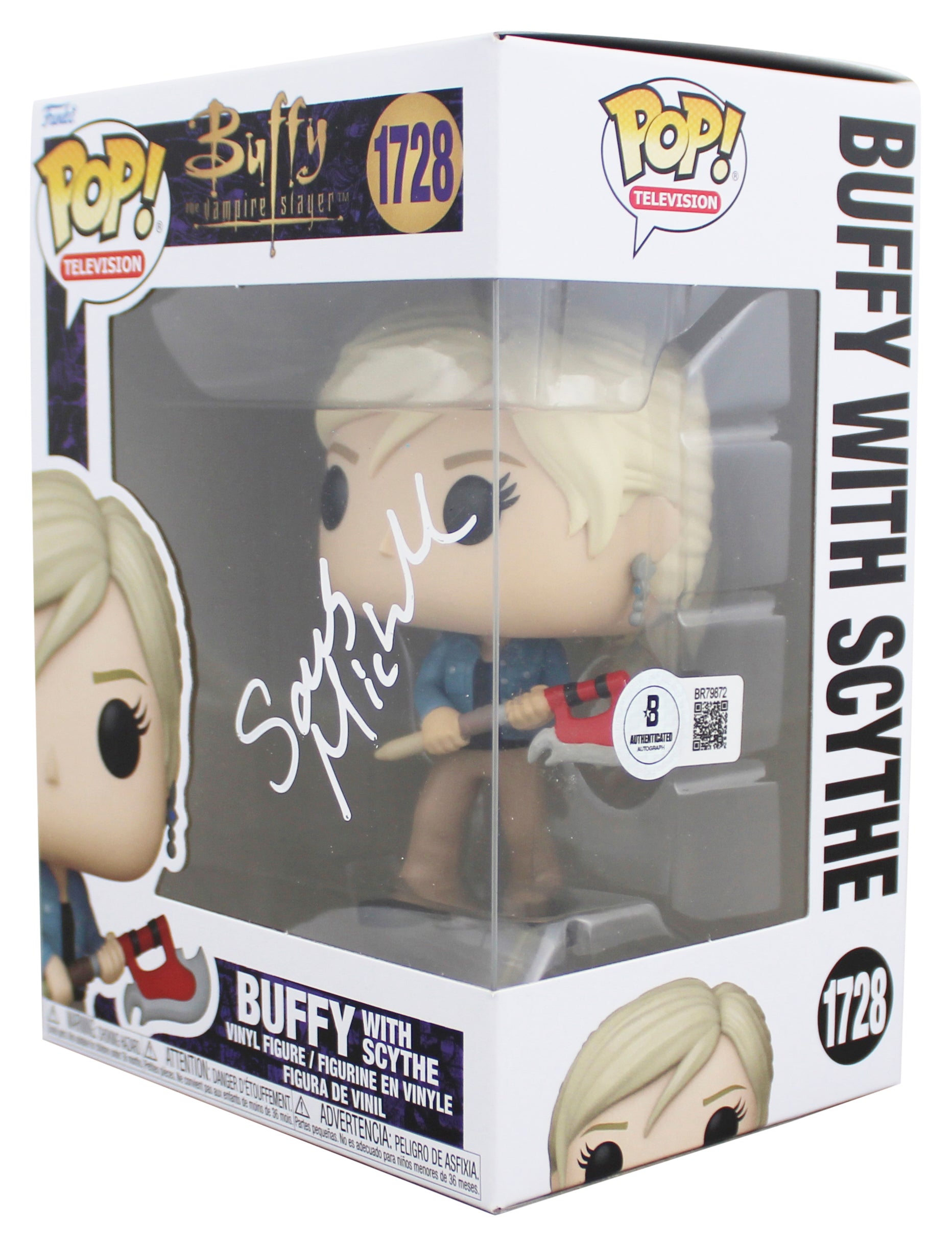 Sarah Michelle Gellar Buffy Authentic Signed #1728 Funko Pop Figure BAS #BR79872