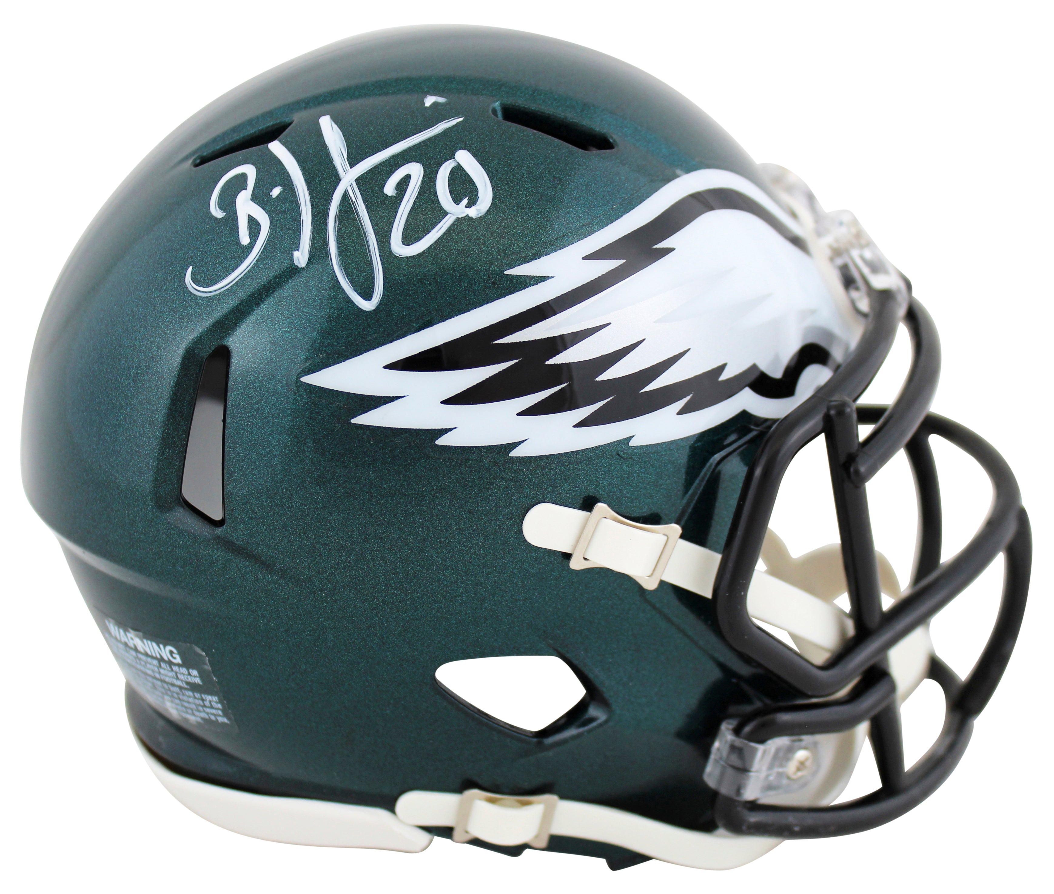 Eagles Brian Dawkins Authentic Signed Speed Mini Helmet W/ Case BAS Witnessed