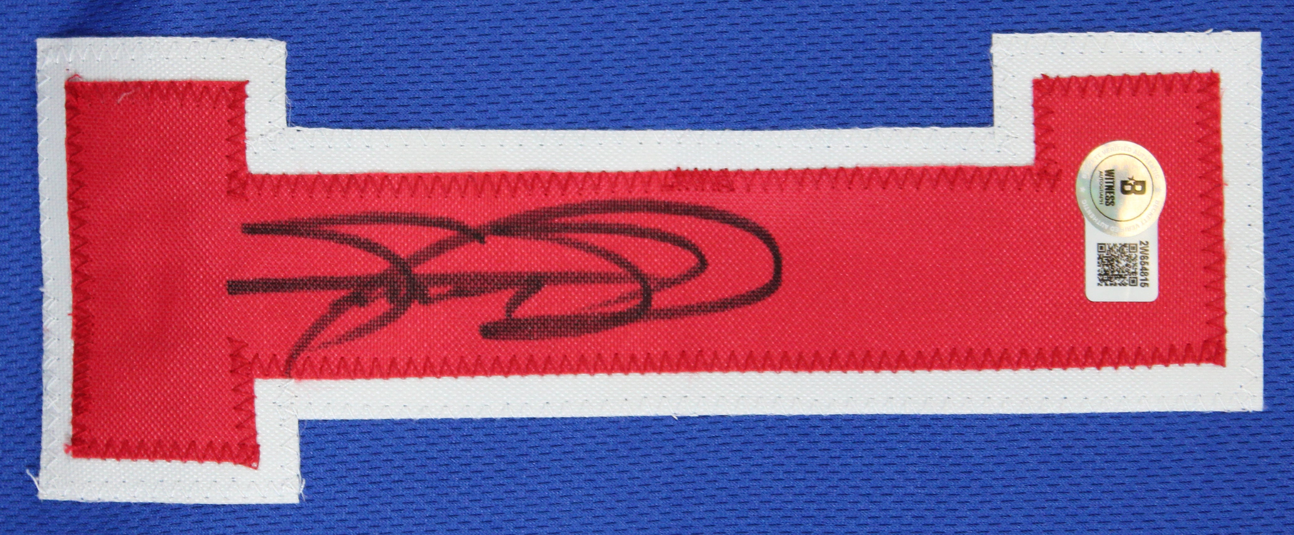 Sammy Sosa Authentic Signed Blue Pro Style Jersey Autographed BAS Witnessed 2