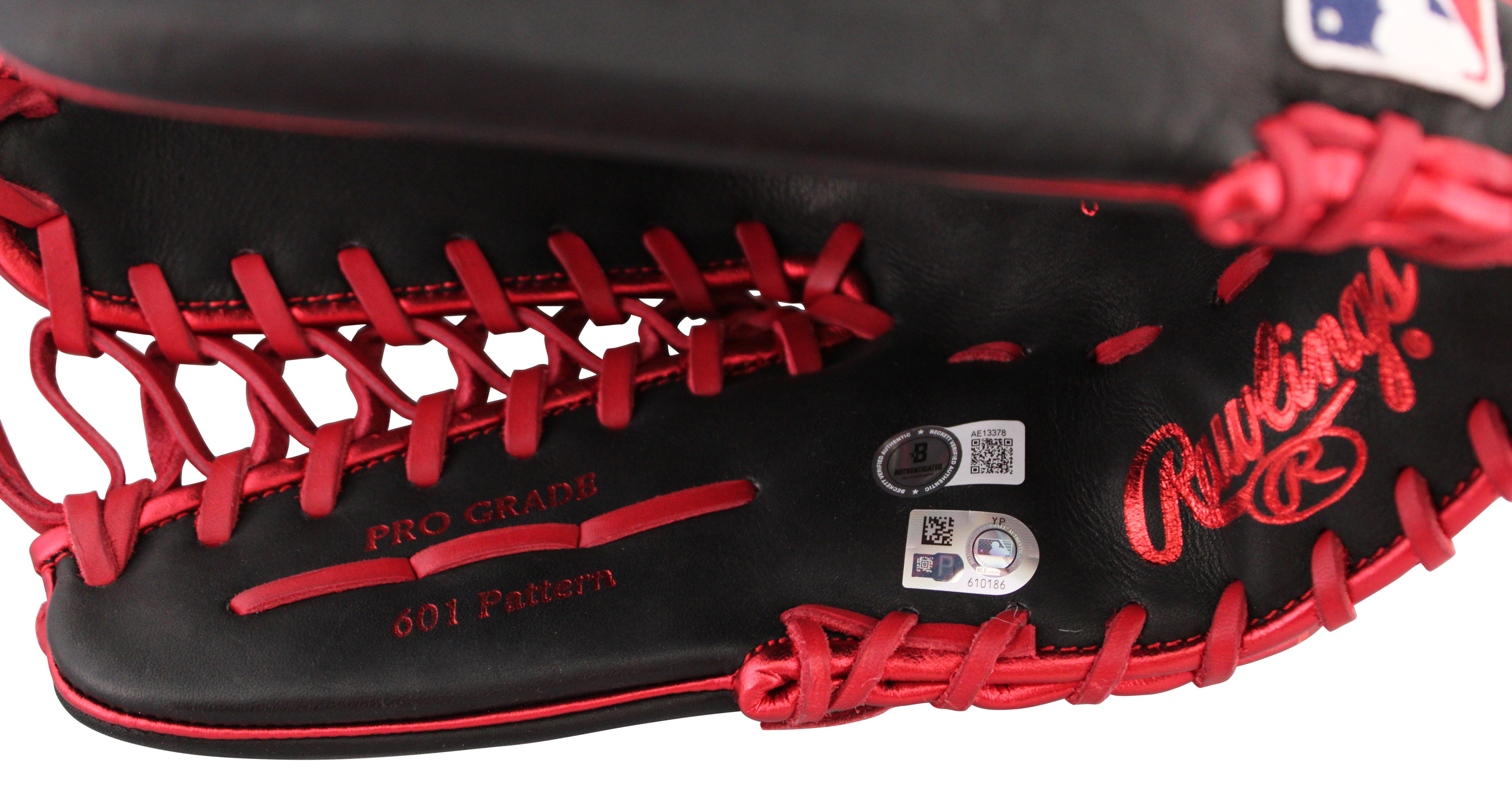 Angels Mike Trout Signed Black Rawlings Player Model Baseball Glove MLB & BAS 4