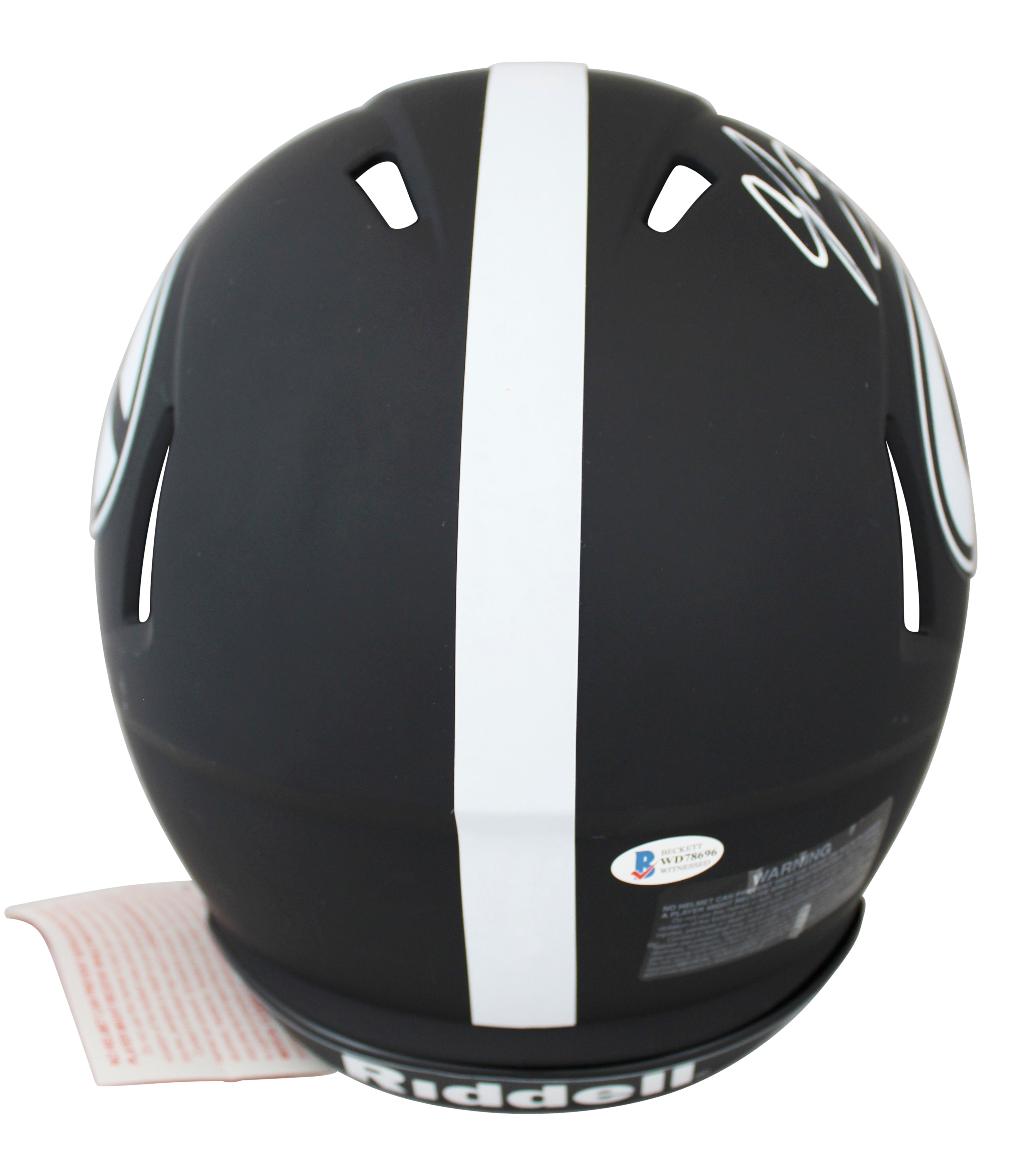 Georgia Champ Bailey Signed Eclipse F/S Speed Proline Helmet W/ Case BAS Witness