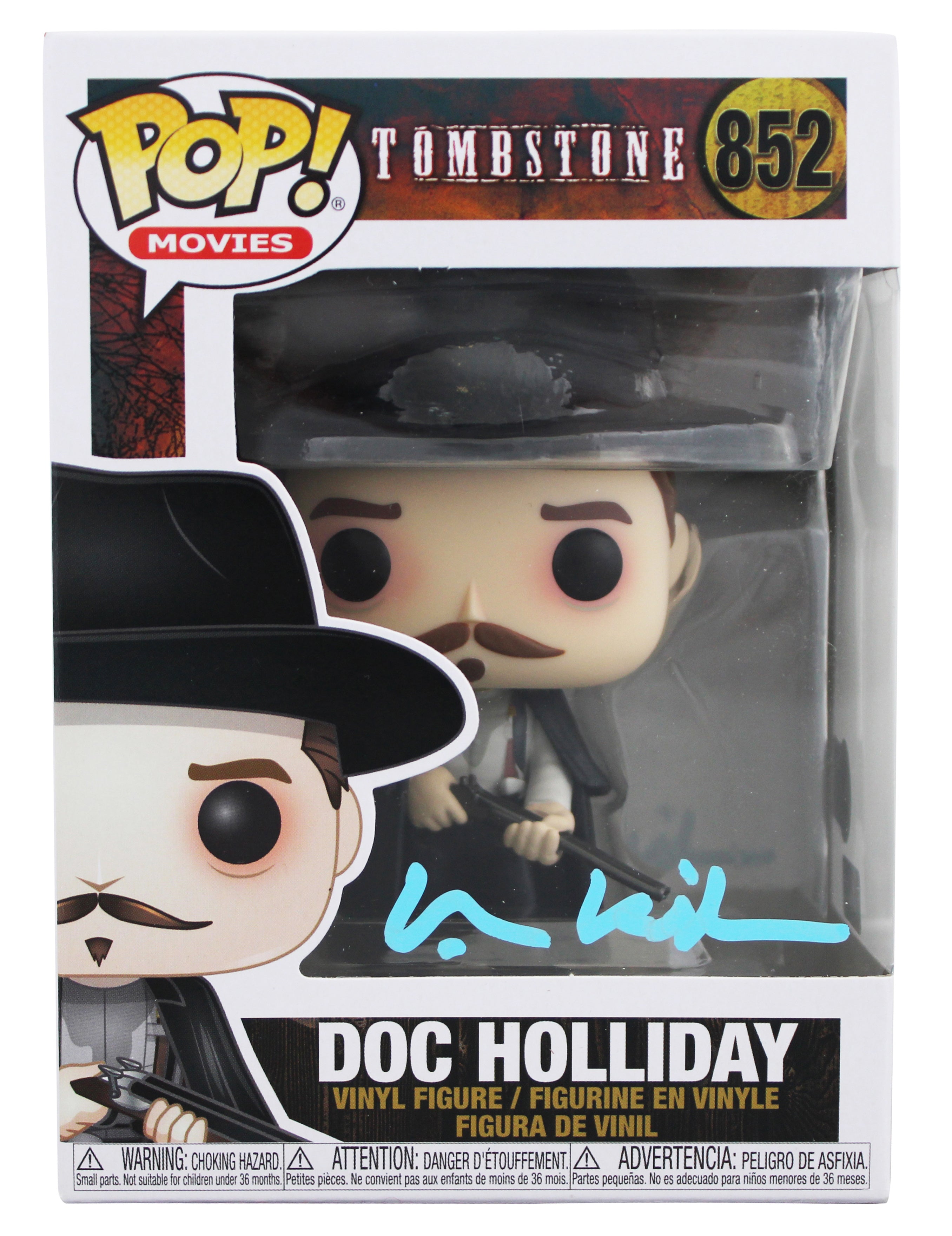 Val Kilmer Tombstone Signed Doc Holliday #852 Funko Pop Figure BAS #BT67610