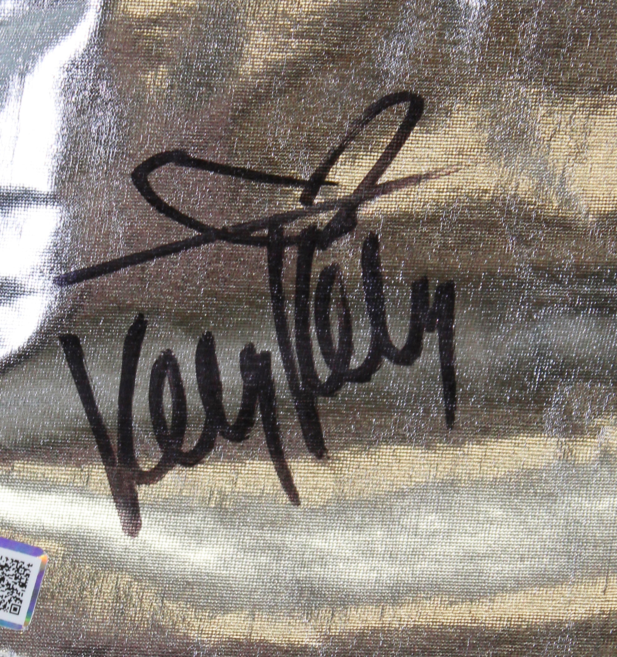 Kelly Kelly WWE Diva Authentic Signed Silver Shorts Autographed Tri Star