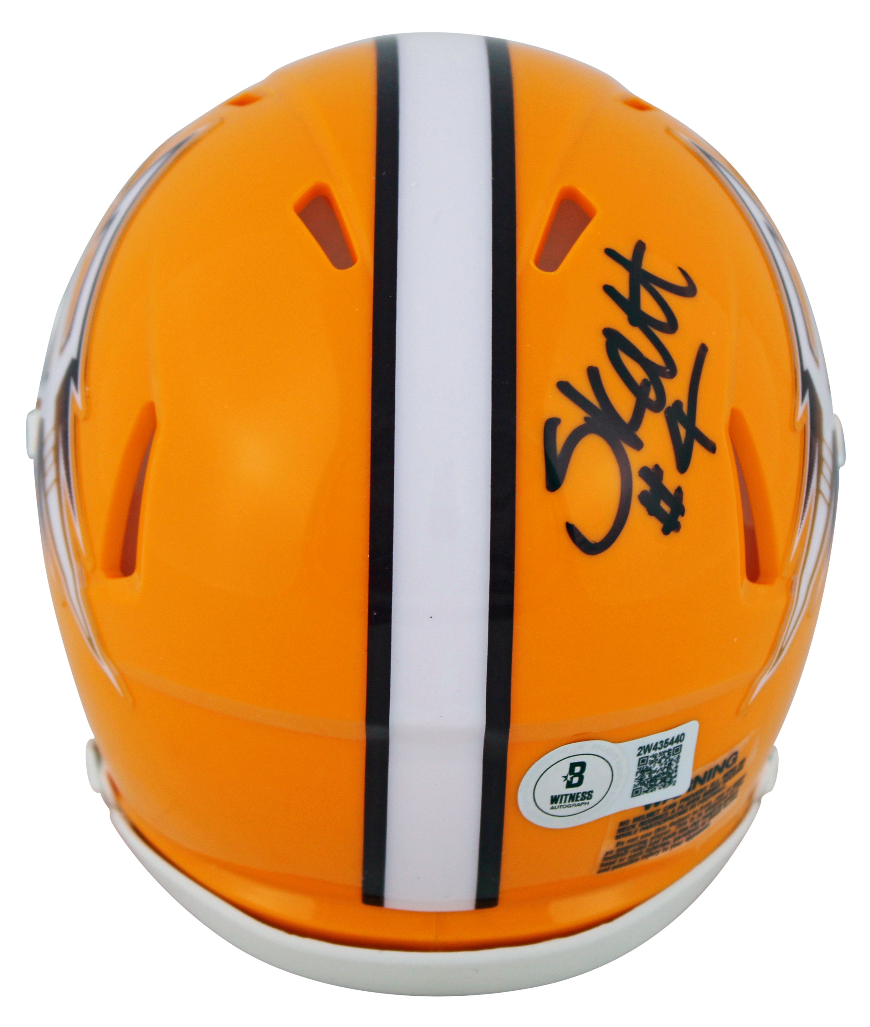 Arizona State Cameron Skattebo Signed Gold Speed Mini Helmet W/ Case BAS Witness