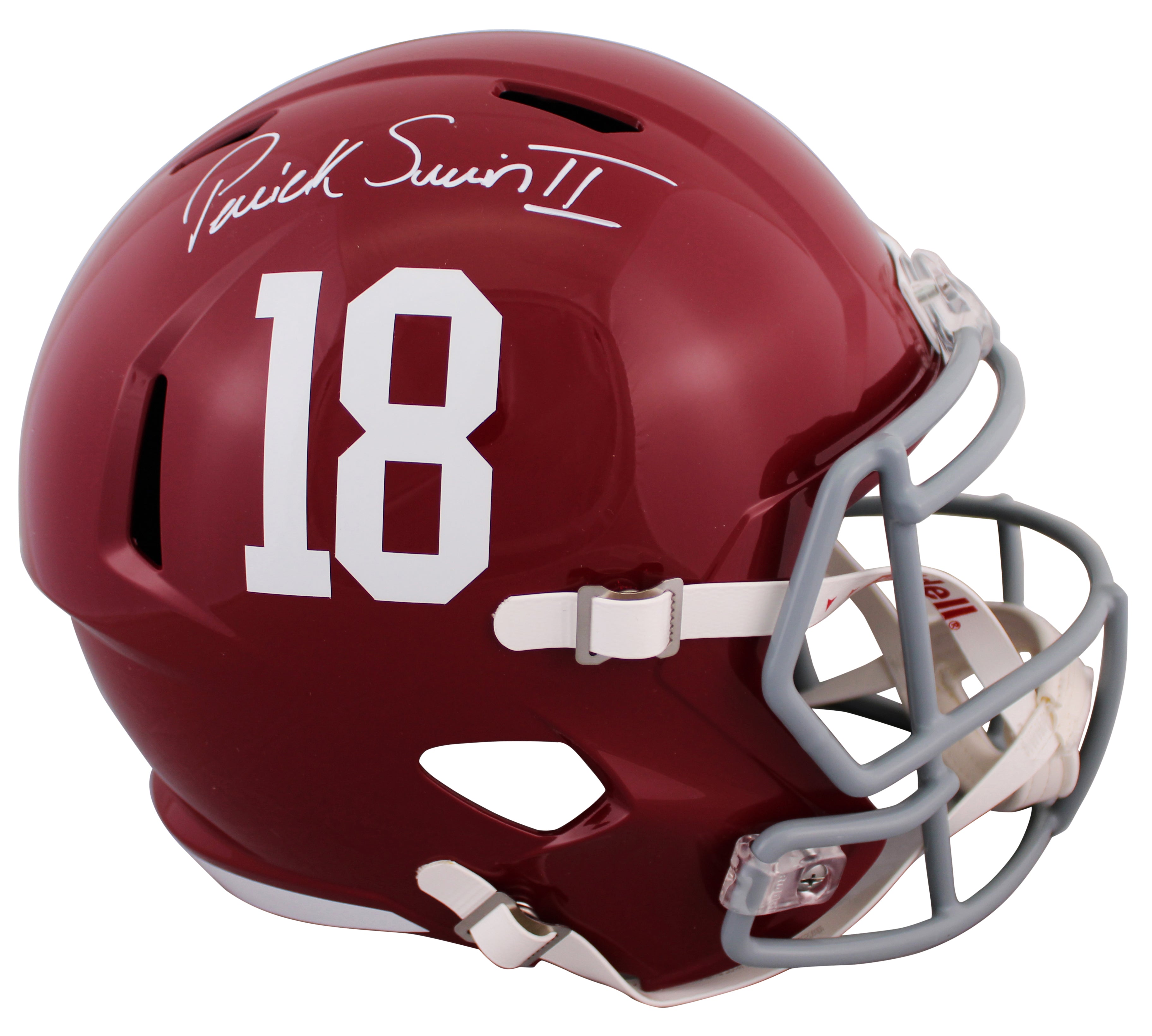 Alabama Patrick Surtain II Signed Full Size Speed Rep Helmet BAS Witnessed