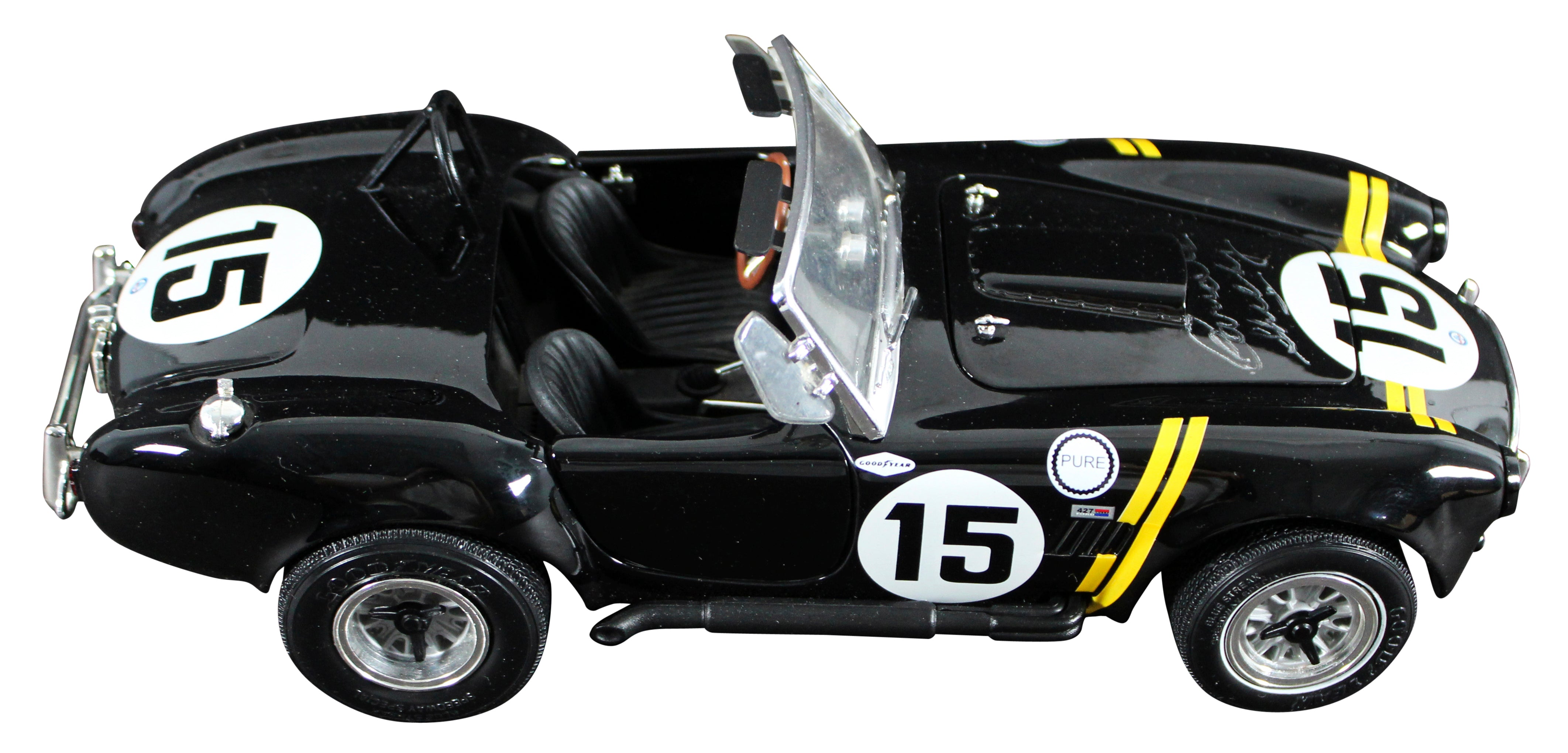 Carroll Shelby Signed 1965 Shelby Cobra 427 1:18 Scale Die Cast Car BAS #AE13792