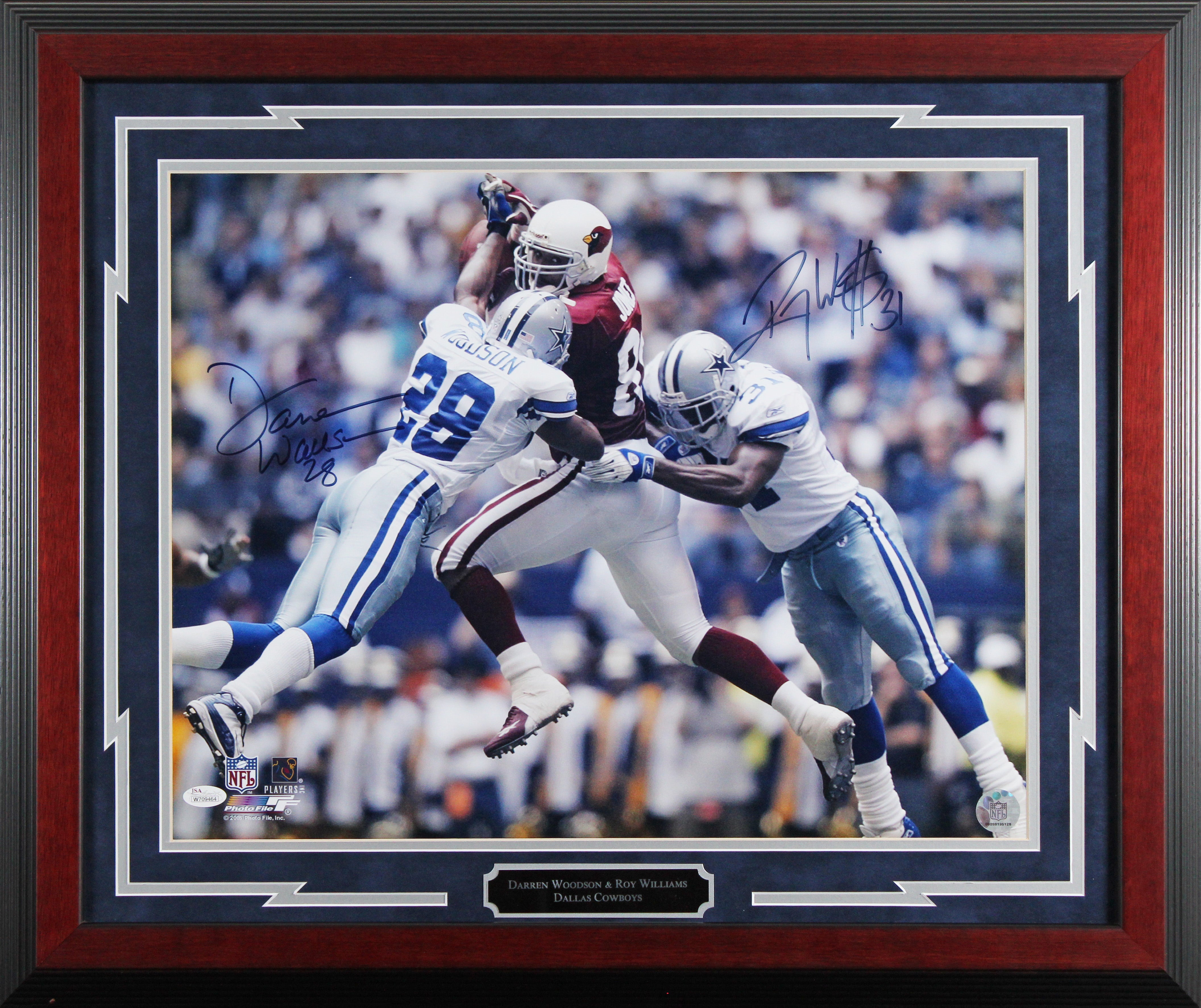Cowboys Darren Woodson & Roy Williams Signed 16x20 Framed Photo JSA #W709464