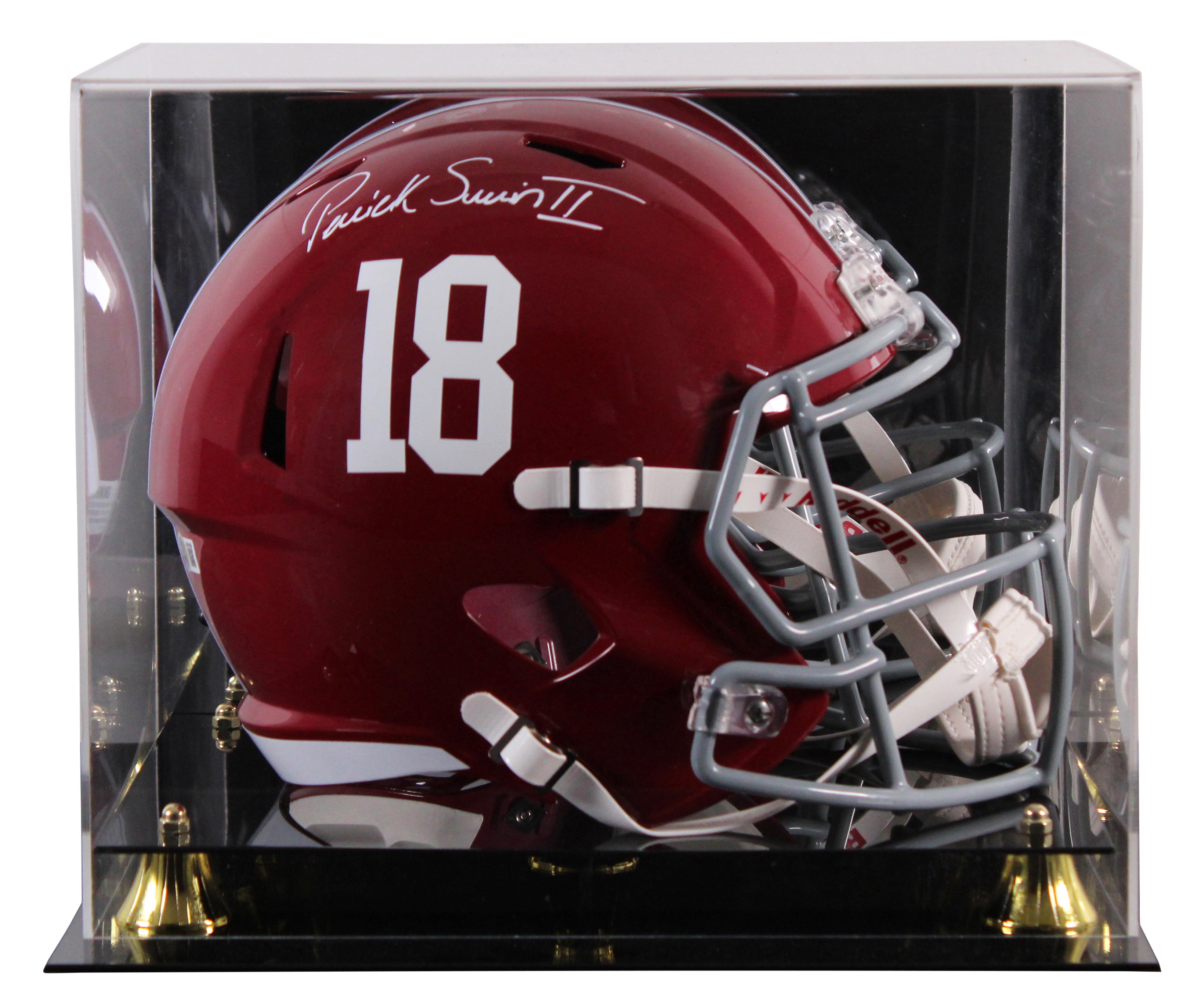 Alabama Patrick Surtain II Signed Full Size Speed Rep Helmet W/ Case BAS Witness