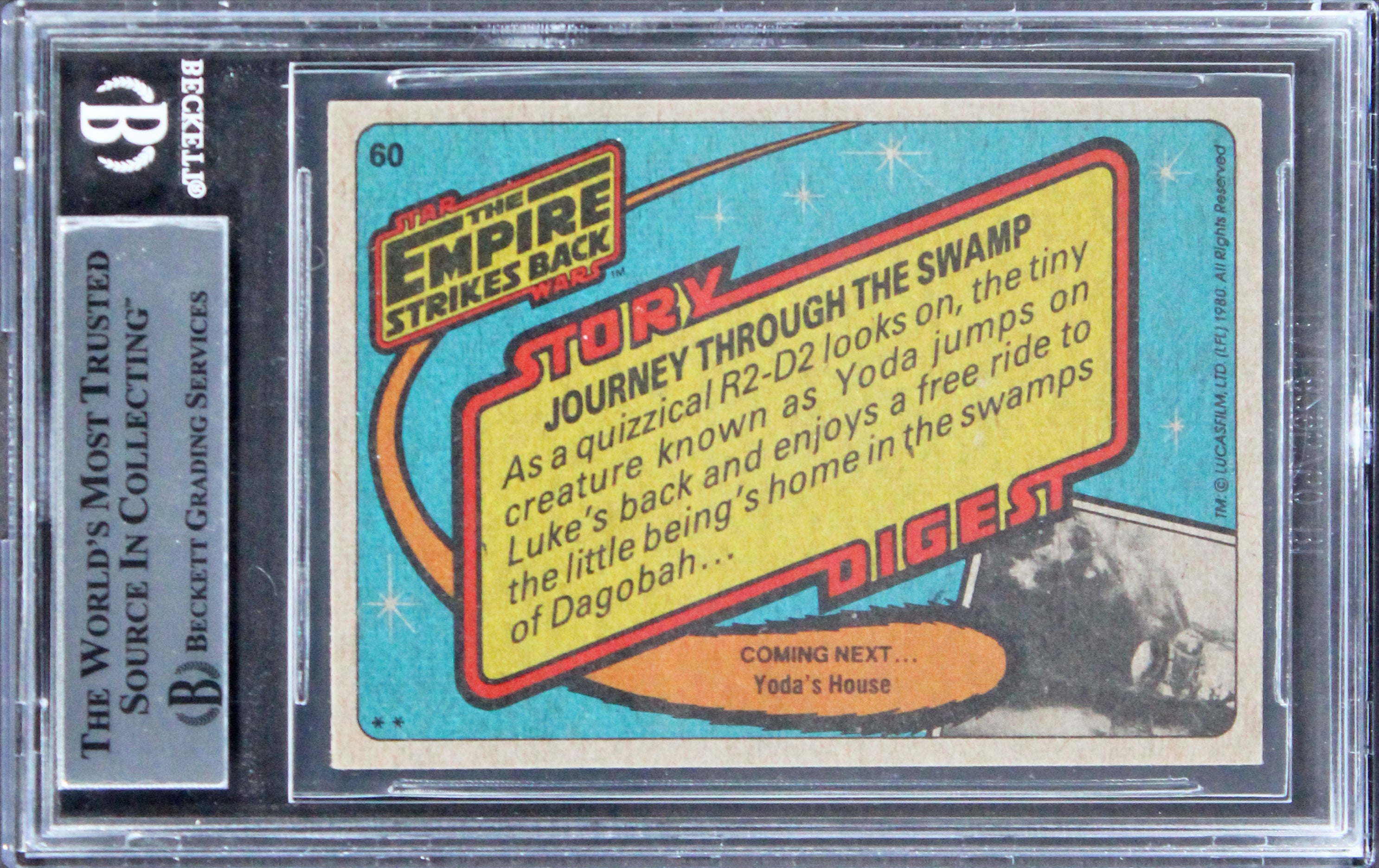 Mark Hamill & Stuart Freeborn Signed 1980 Star Wars ESB #60 Card BAS Slabbed