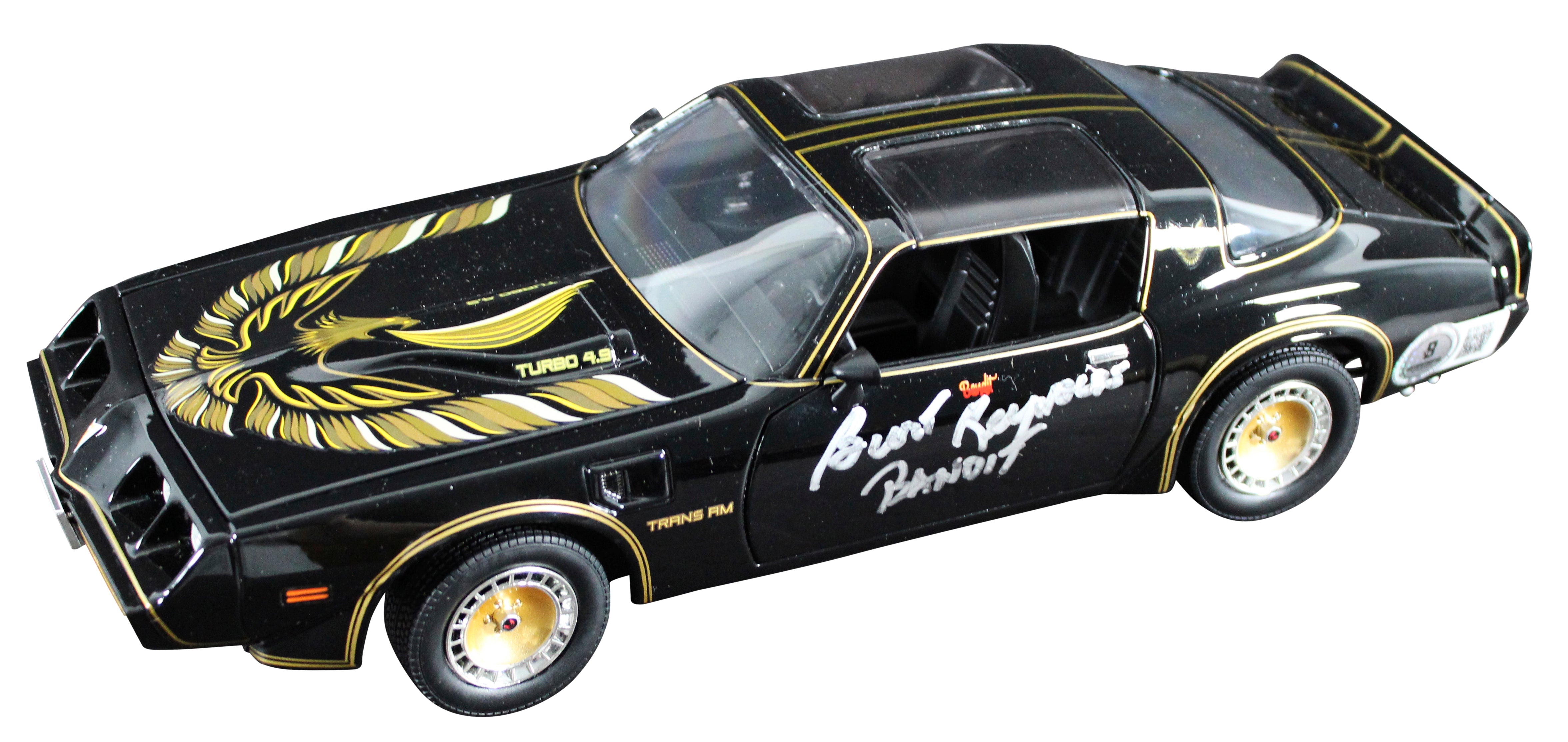 Burt Reynolds "Bandit" Signed 1980 Pontiac Trans Am Die Cast Car BAS #BT67620