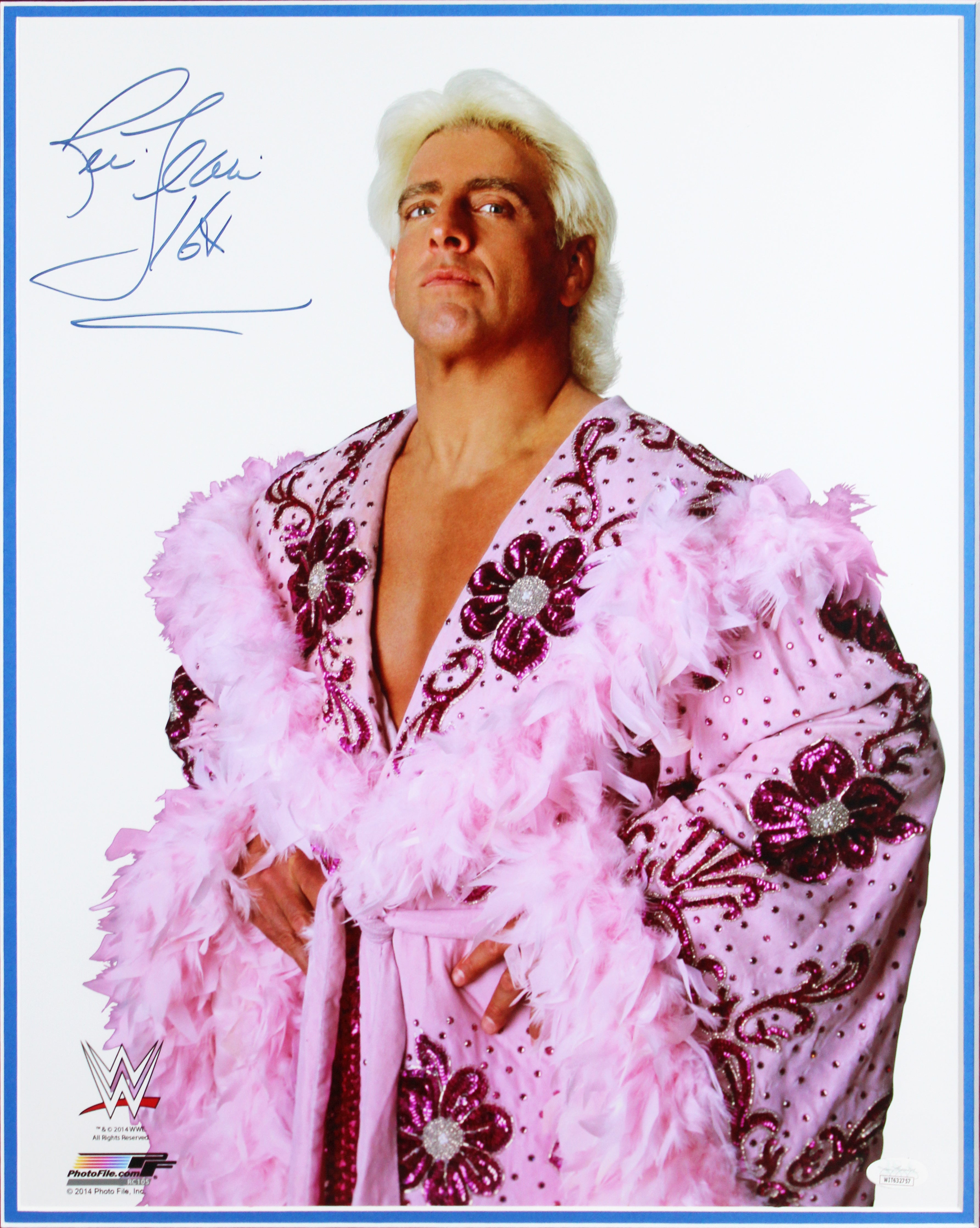 Ric Flair "16x" Authentic Signed 16x20 Framed Photo Autographed JSA #WIT632757