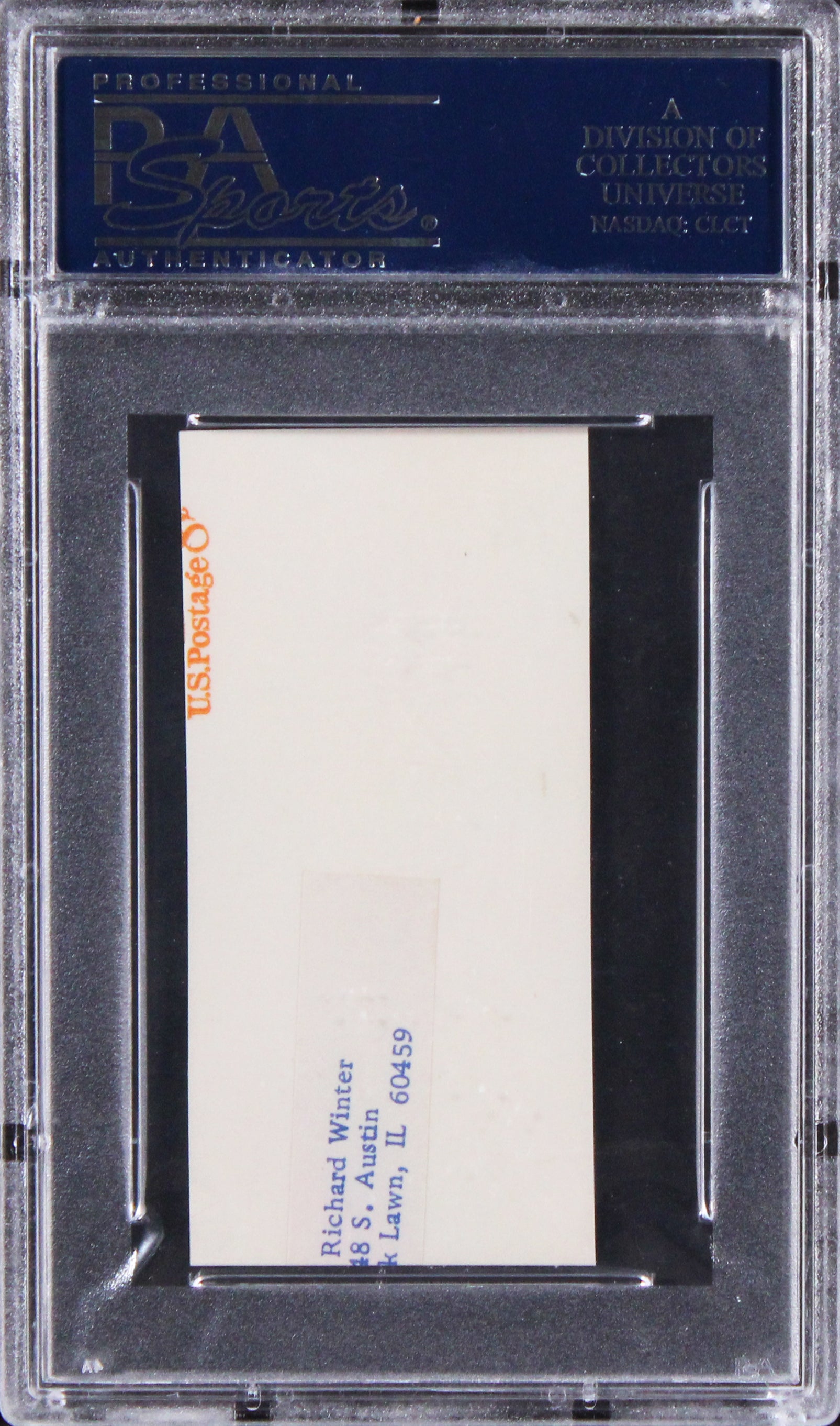 Moe Howard Signed 1.5x3.25 Cut  w/ Hand Drawn Self Portrait Sketch PSA Slabbed