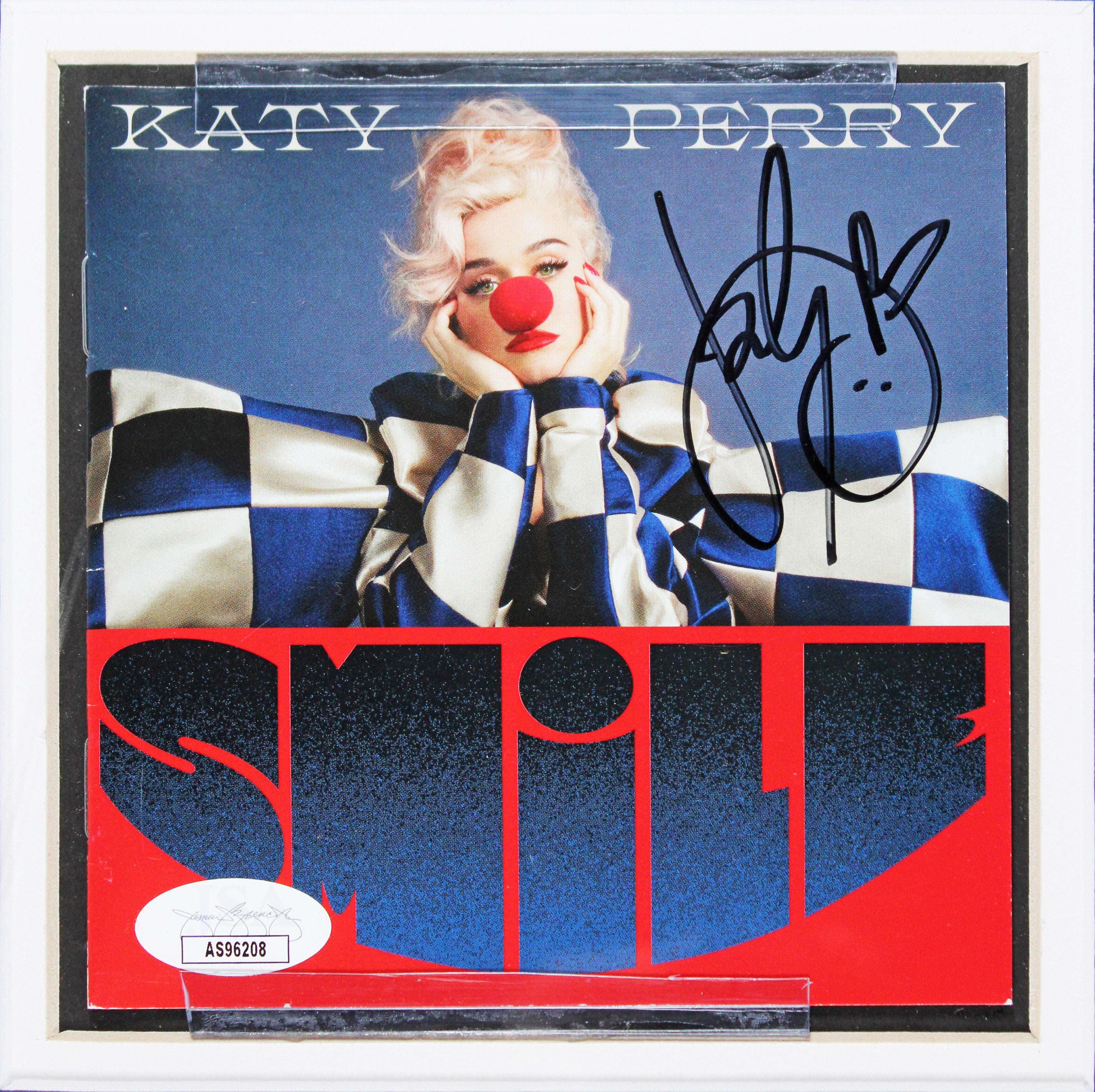 Katy Perry Authentic Signed & Framed Smile Cd Insert W/ Disk JSA #AS96208
