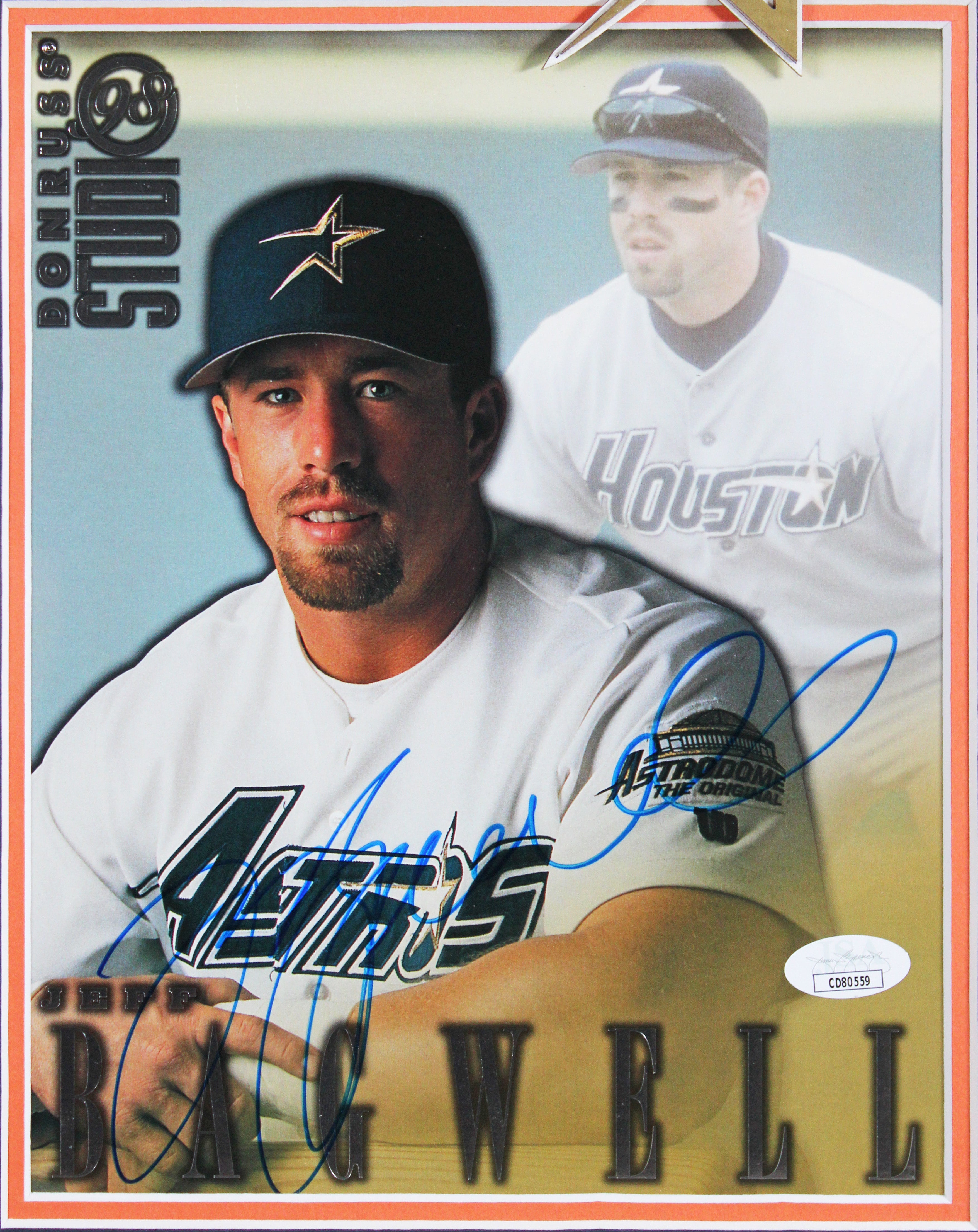 Astros Jeff Bagwell Authentic Signed 8x10 Framed Photo Autographed JSA #CD80559