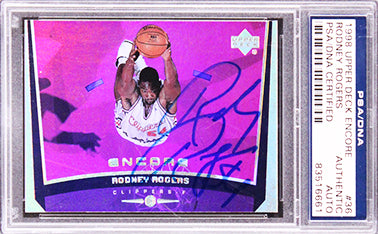 Clippers Rodney Rogers Signed 1998 Upper Deck Encore #36 Card PSA/DNA Slabbed