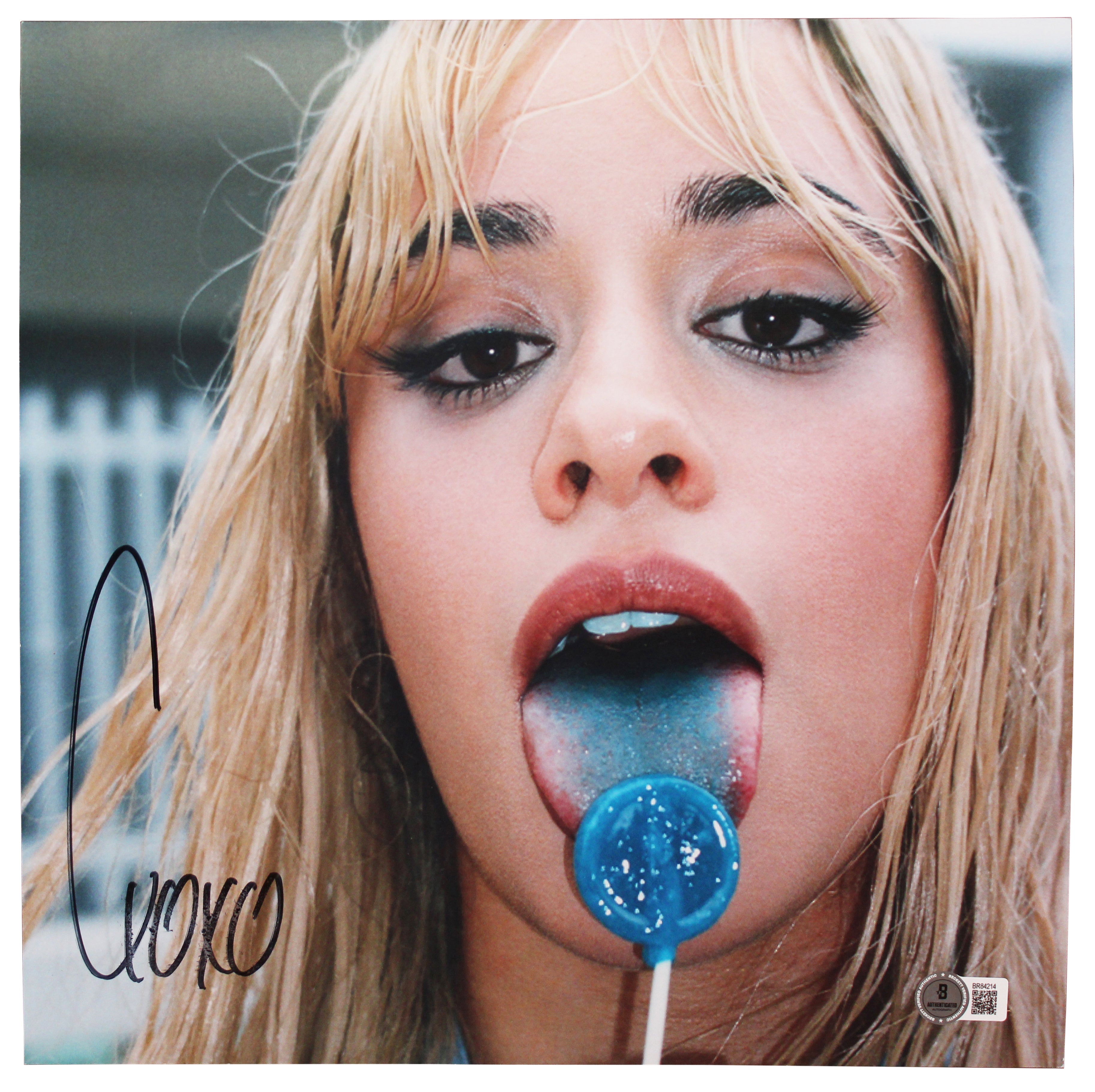 Camila Cabello Authentic Signed C, XOXO Album Flat w/ Album & Vinyl BAS #BR84214